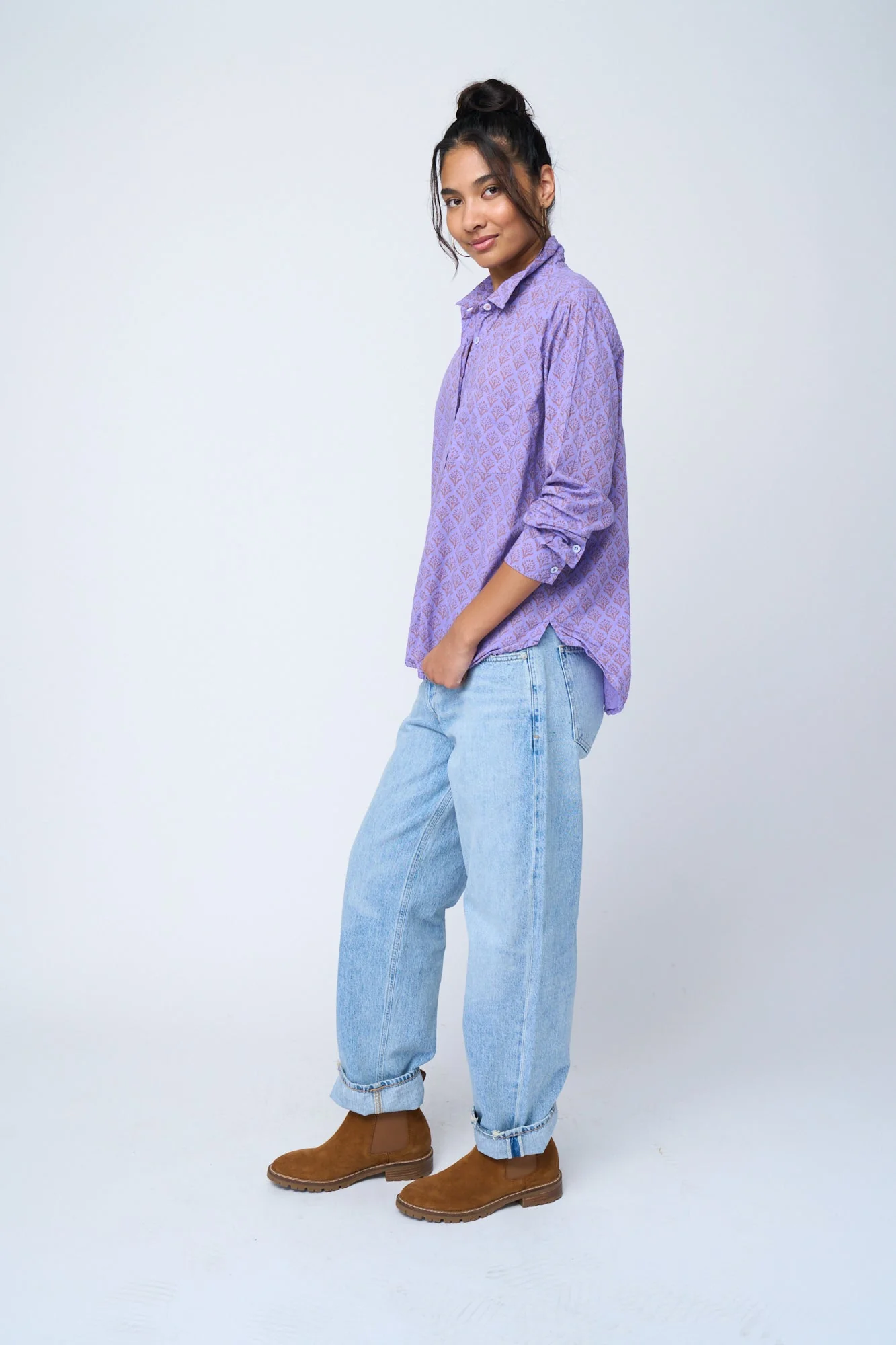 Good Boyfriend Shirt - Sunflower Overdye Lavender - Image 2