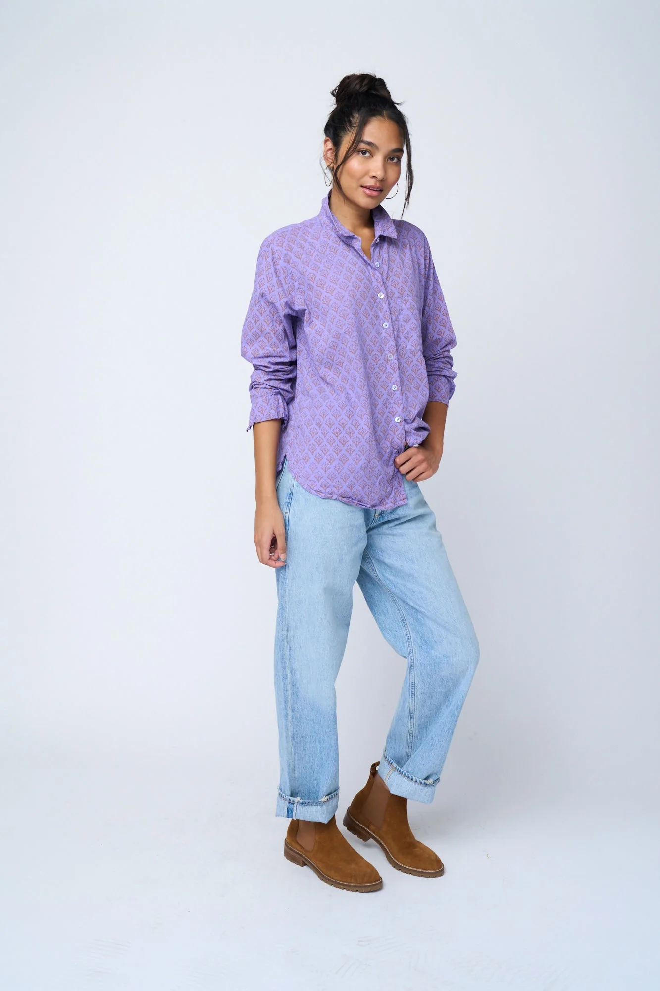 Good Boyfriend Shirt - Sunflower Overdye Lavender - Image 4