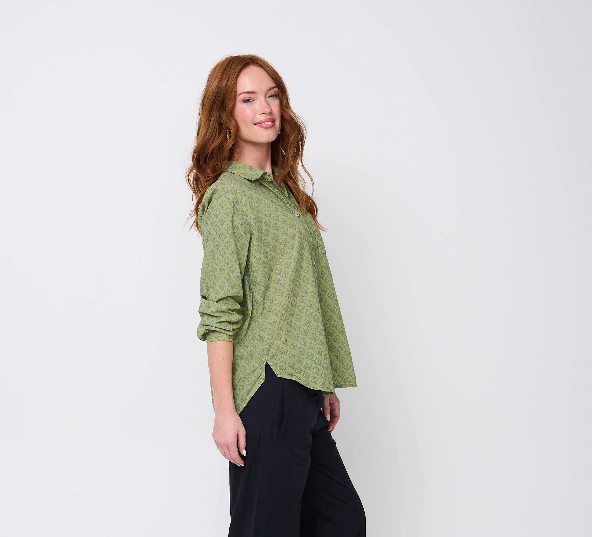 Good Boyfriend Shirt - Sunflower Overdye Sage - Image 4
