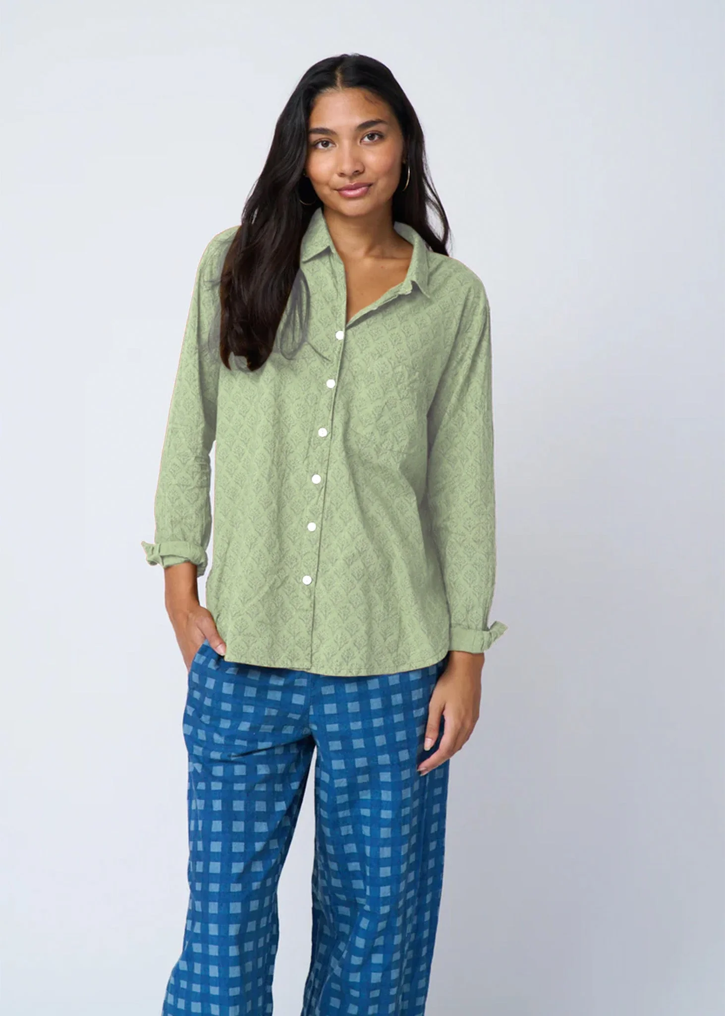 Good Boyfriend Shirt - Sunflower Overdye Sage - Image 6