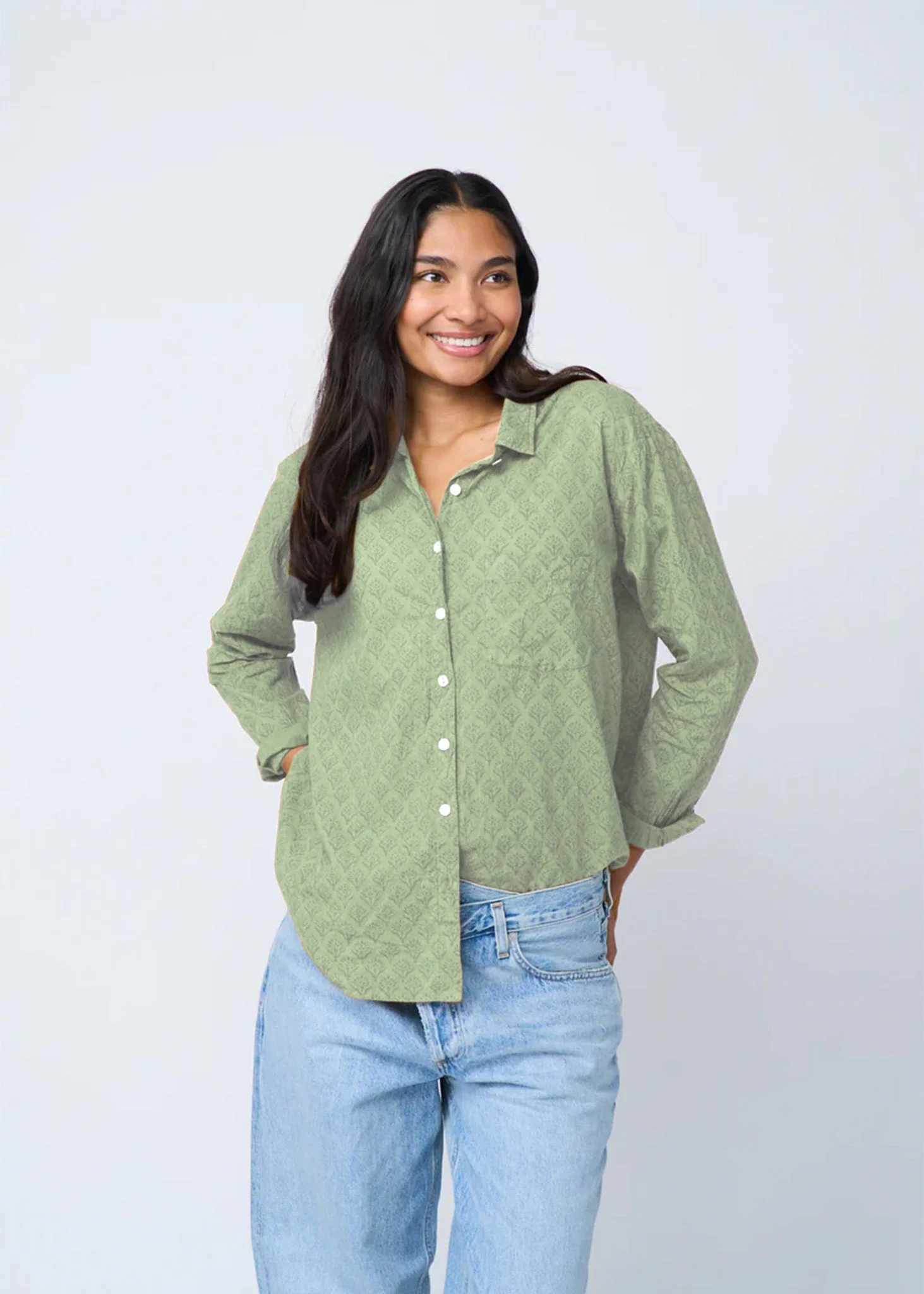 Good Boyfriend Shirt - Sunflower Overdye Sage - Image 7