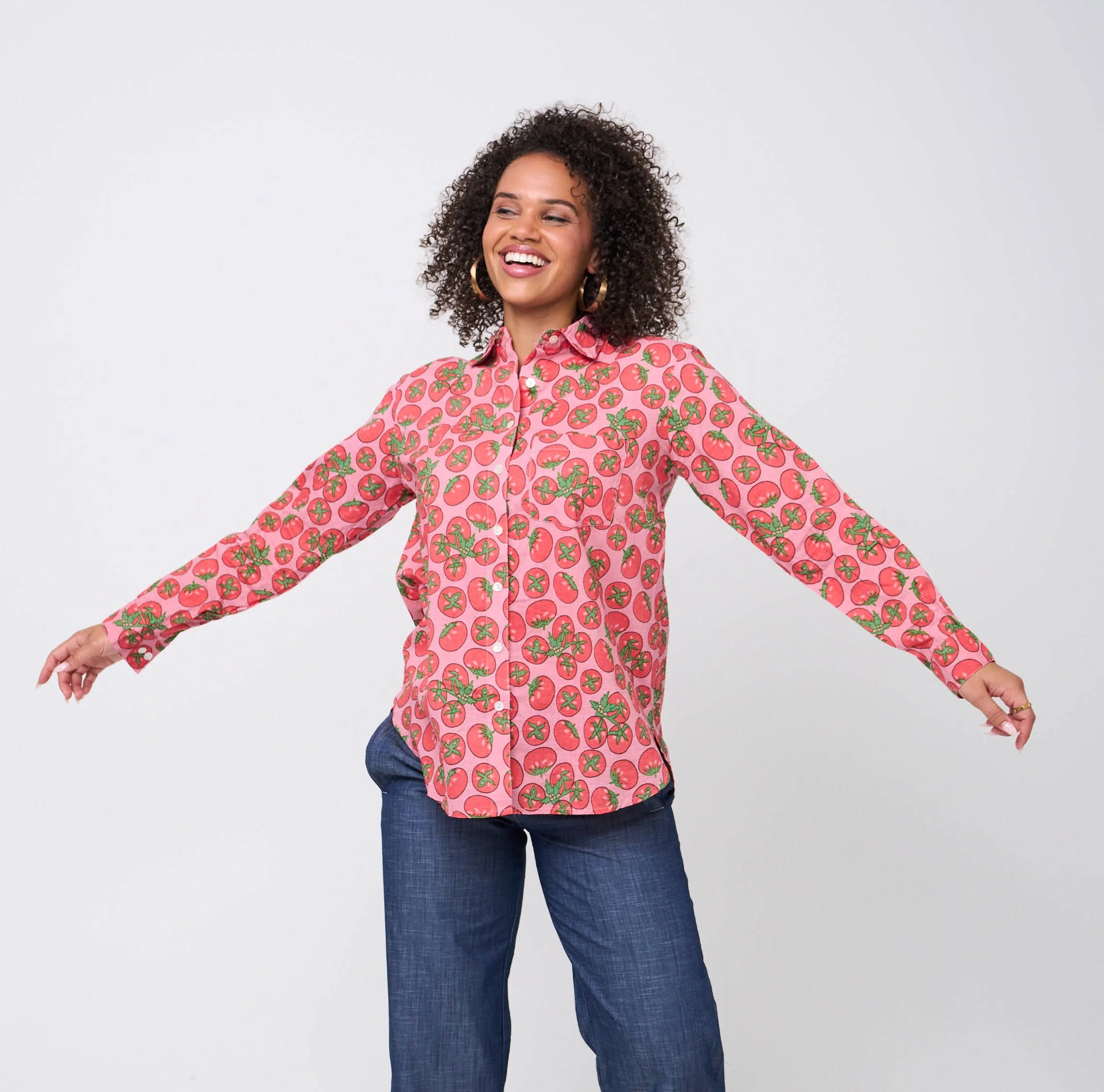 Good Boyfriend Shirt - Tomato Pink - Image 3