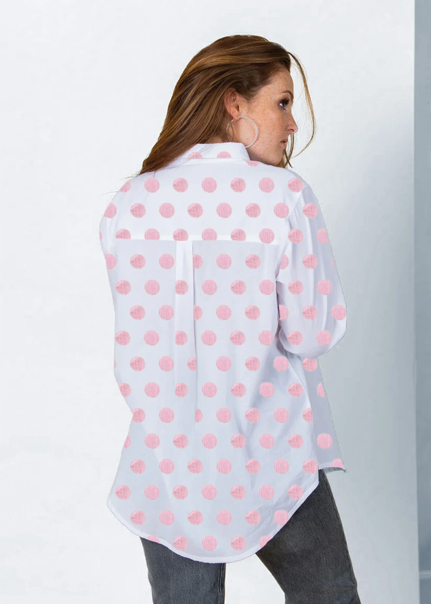 Good Boyfriend Shirt - True Dot White & Tickled Pink - Image 2