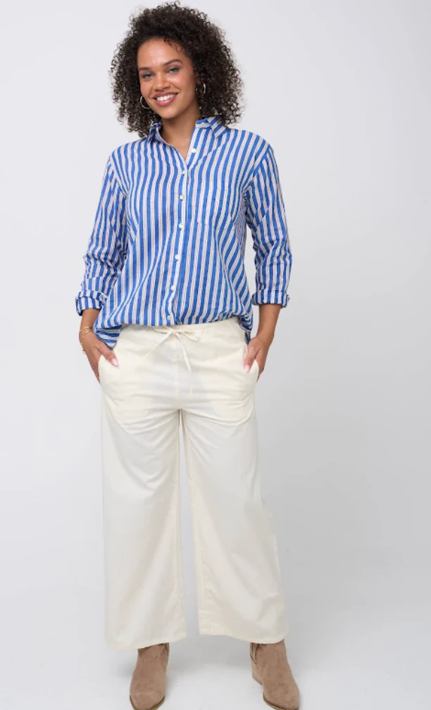 Good Boyfriend Shirt - Tuscan Stripe Blue PRE-ORDER - Image 3