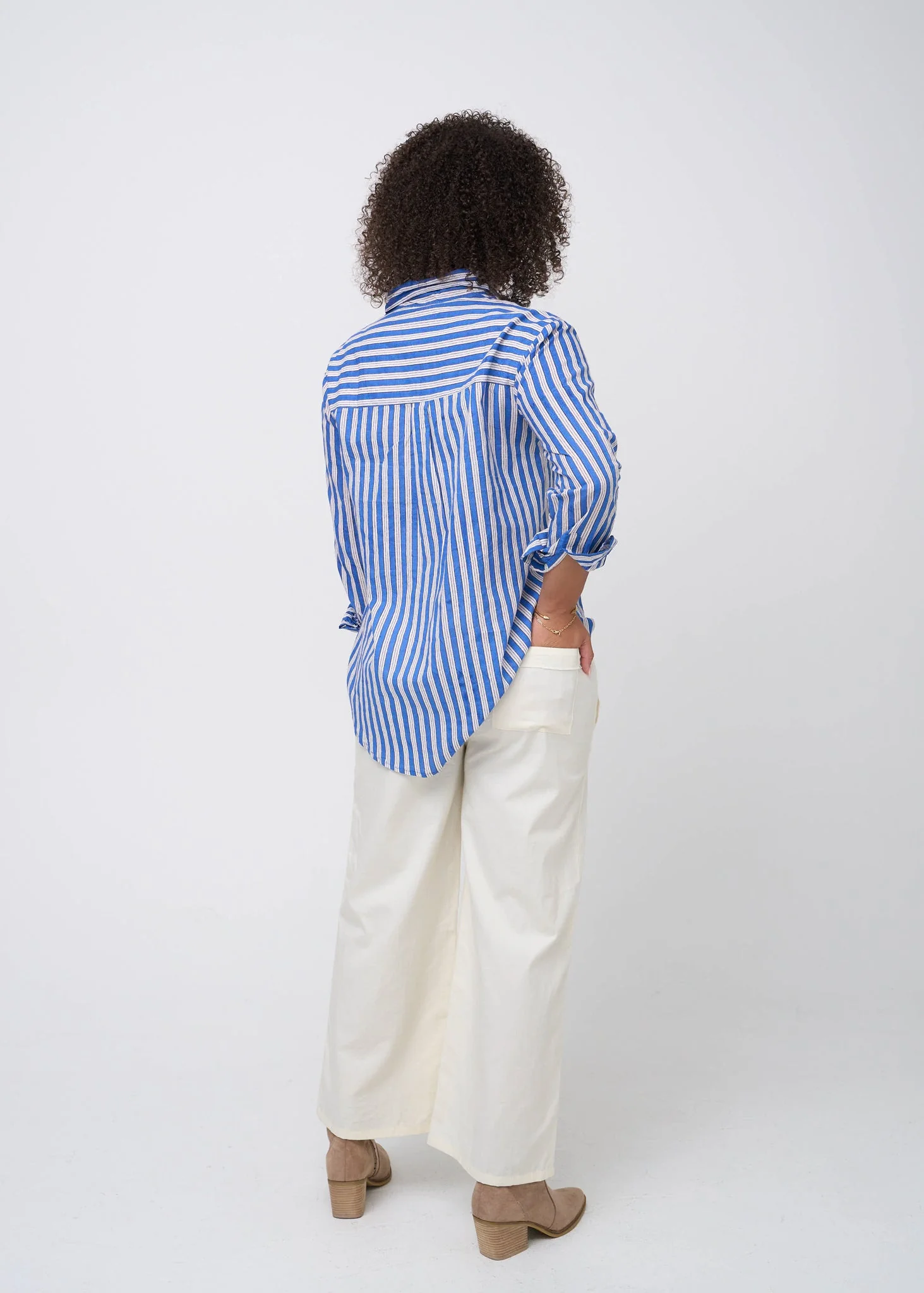 Good Boyfriend Shirt - Tuscan Stripe Blue PRE-ORDER - Image 5