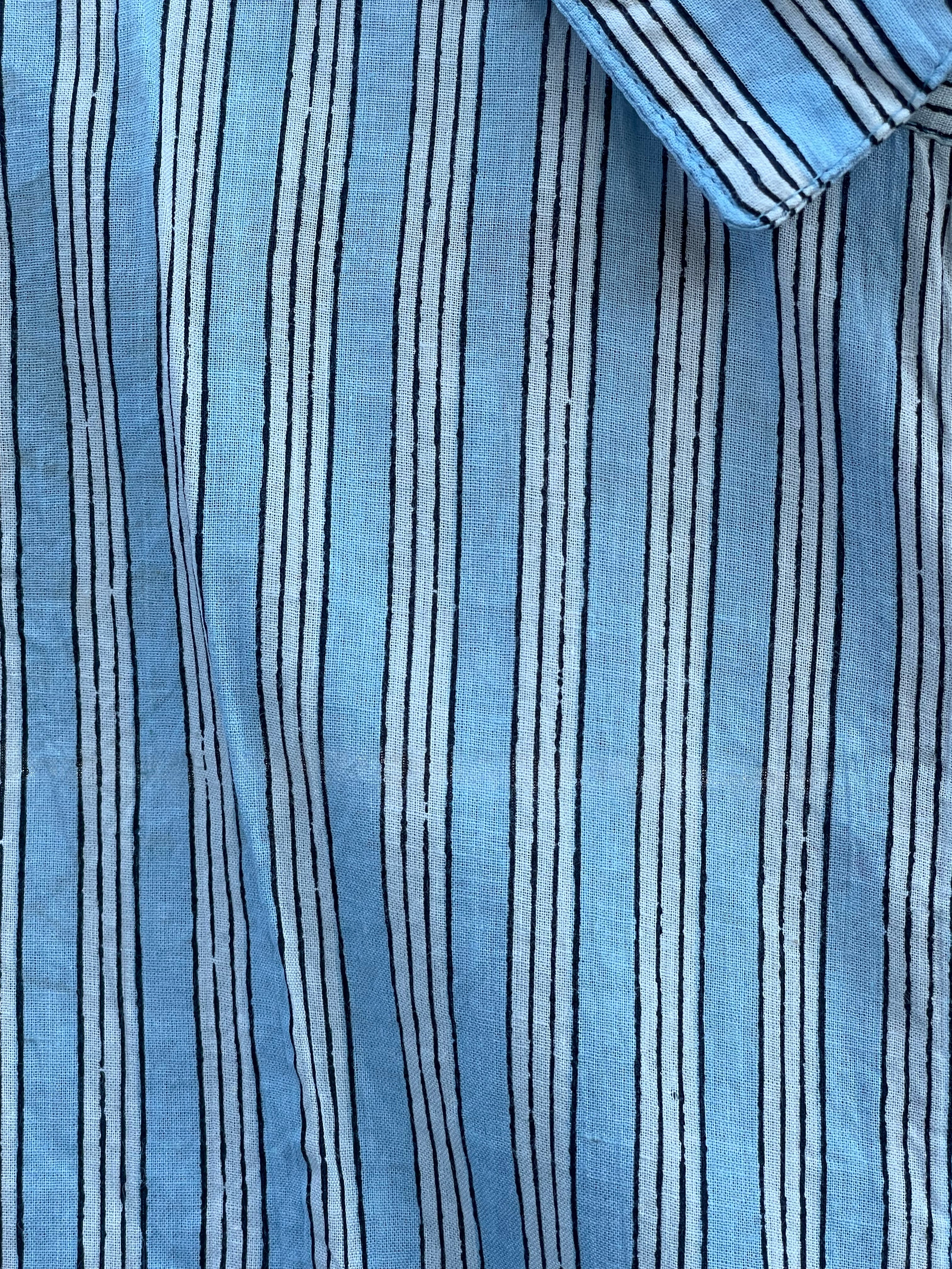 Good Boyfriend Shirt - Tuscan Stripe Cornflower Blue - Image 5