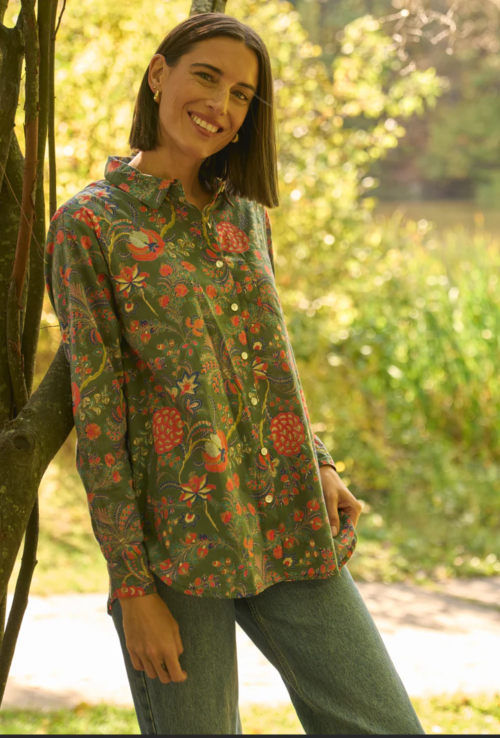 Good Boyfriend Shirt - Vine & Leaf Green - Image 6