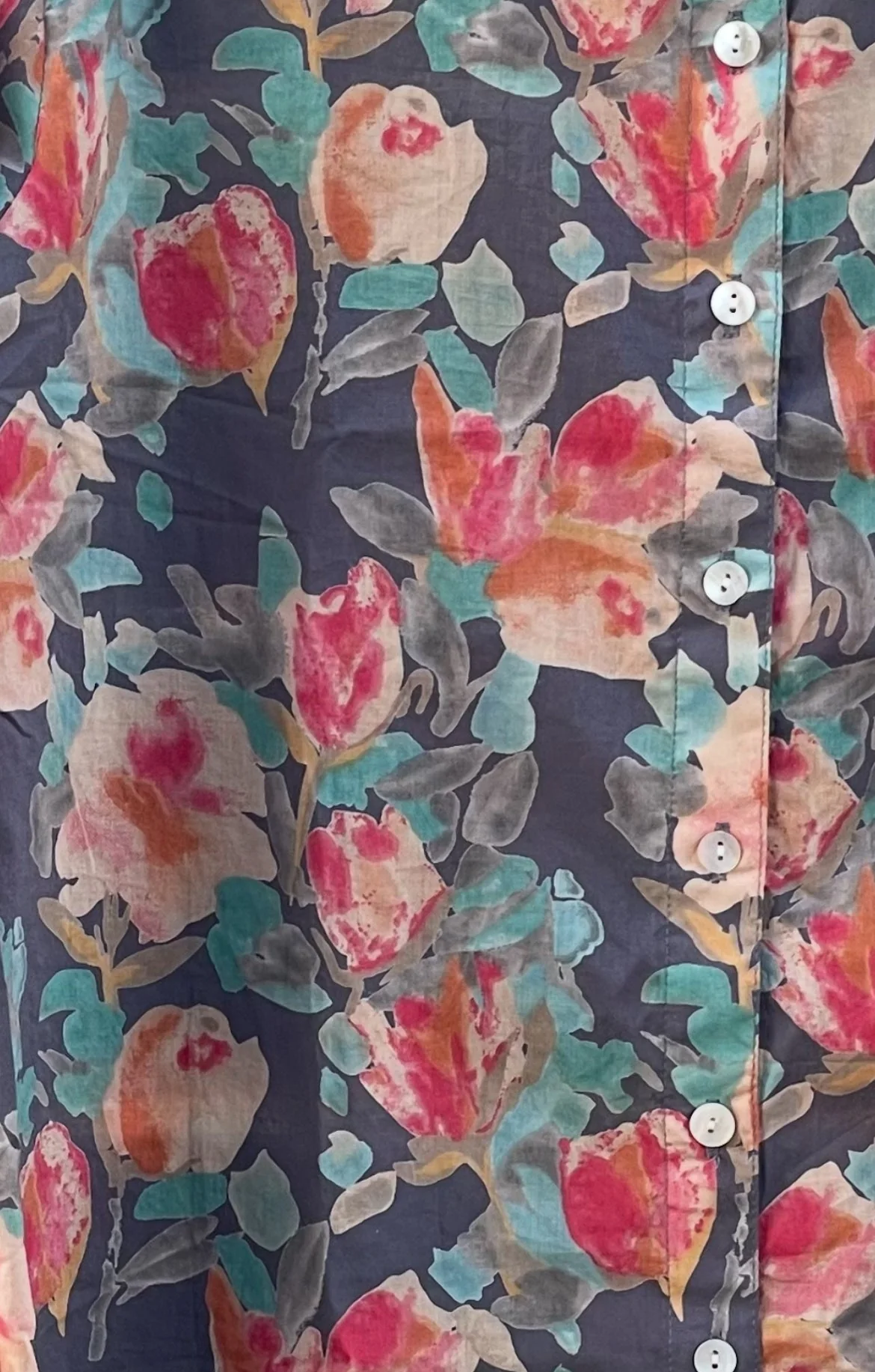 Good Boyfriend Shirt - Watercolor Floral Charcoal Grey - Image 6