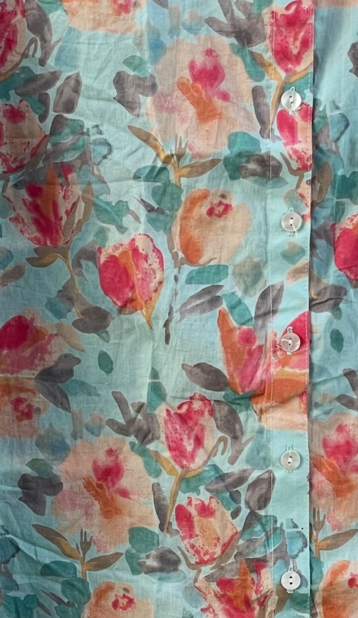 Good Boyfriend Shirt - Watercolor Floral Glacier Blue - Image 6
