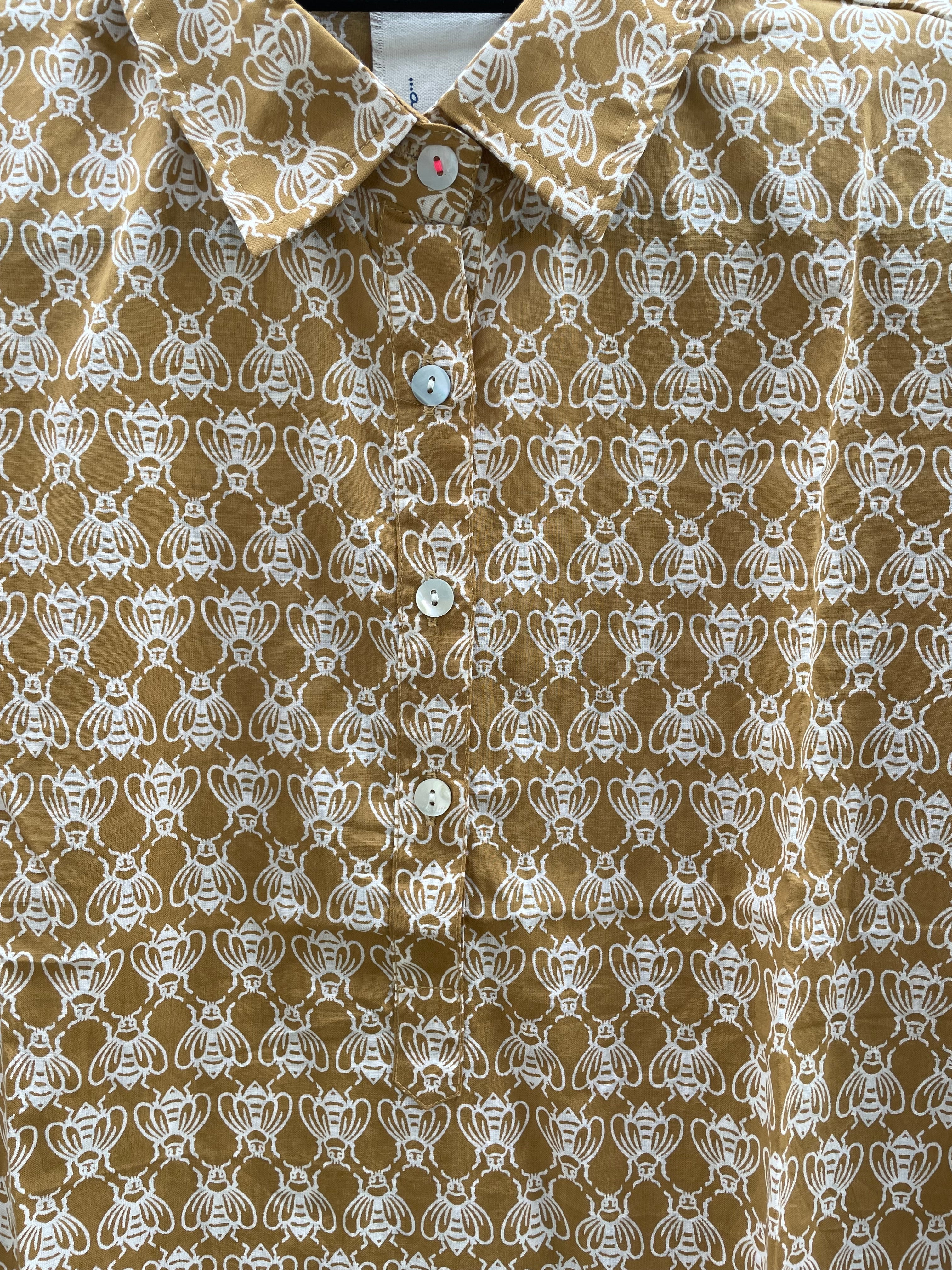 Good Boyfriend ShirtDress - Bee Happy Honeycomb - Image 6