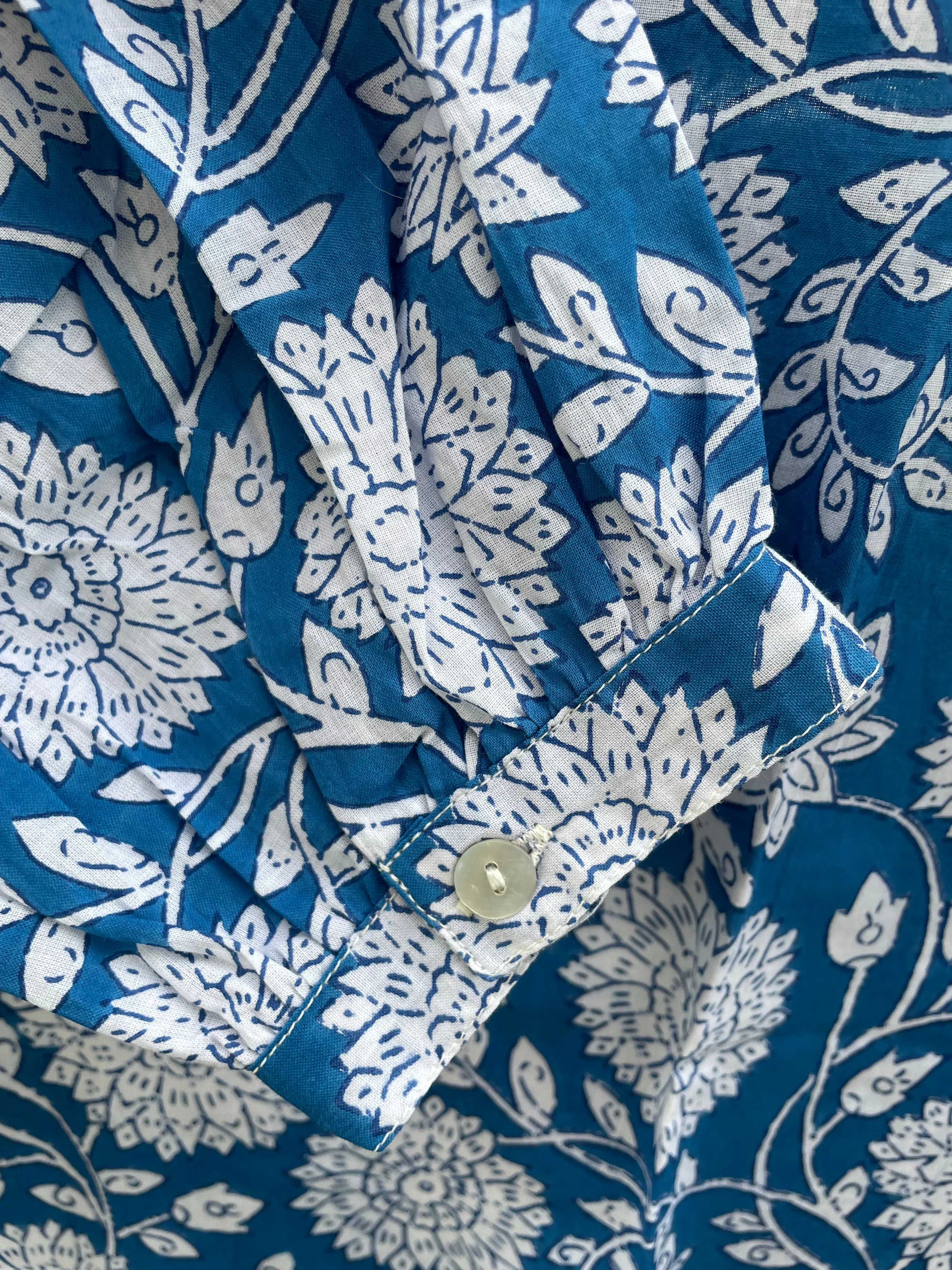 Good Boyfriend ShirtDress - Hydrangea Beauty Cobalt - Image 3