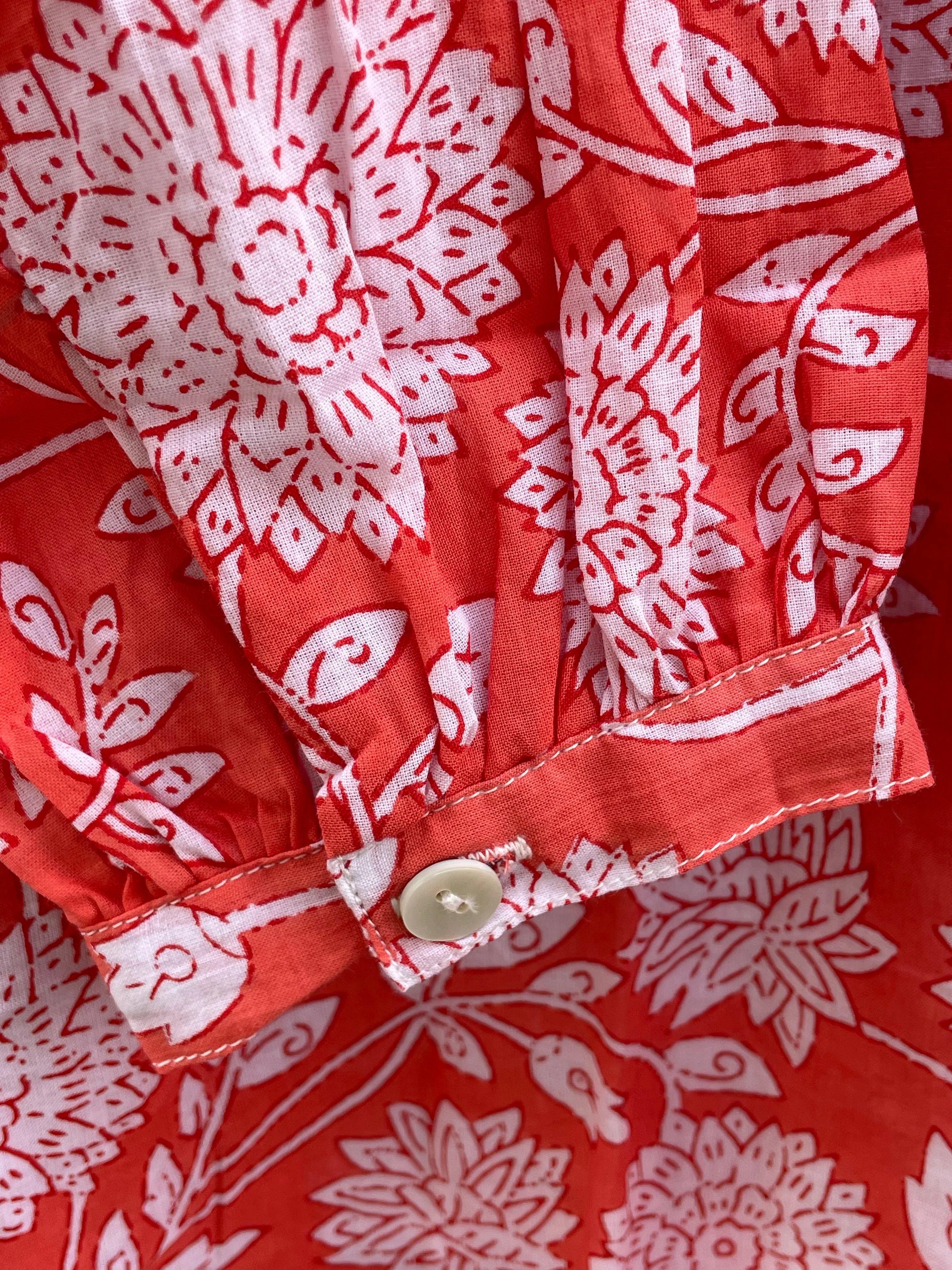 Good Boyfriend ShirtDress - Hydrangea Beauty Papaya - Image 6