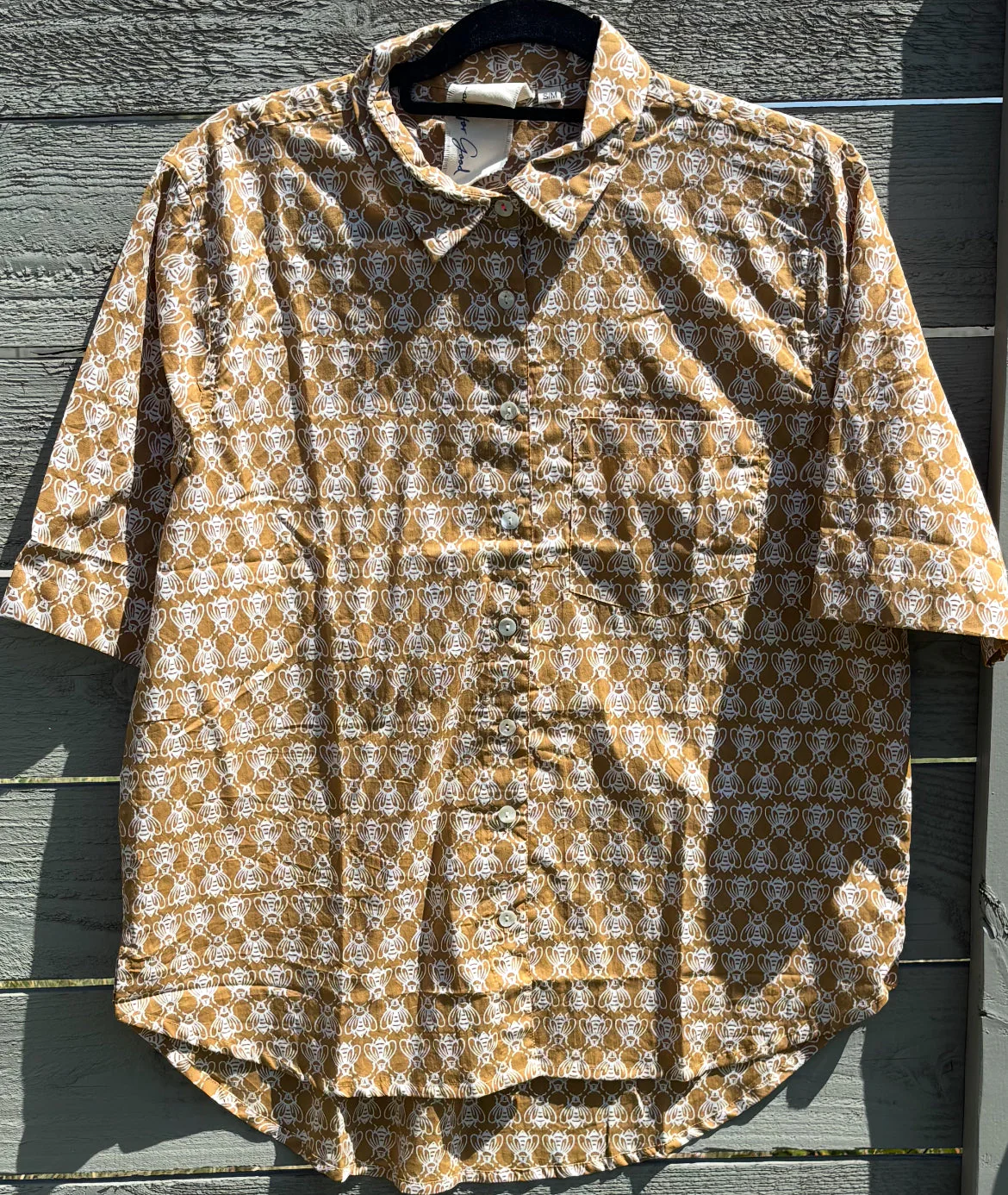 Good Boyfriend Short Sleeve Shirt - Bee Happy Honeycomb - Image 4