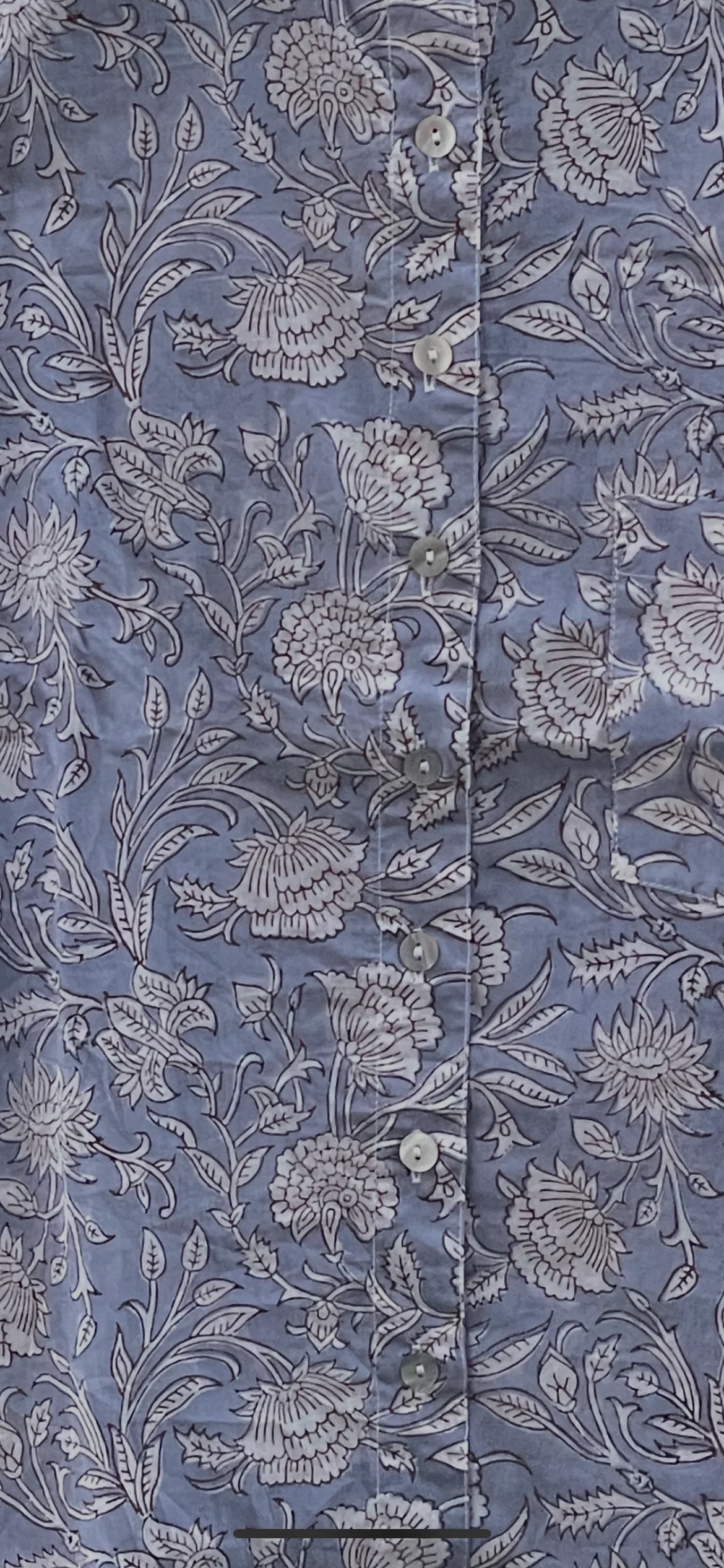 Good Girlfriend Shirt with Ruffle Trim Floral Escape Bluebird/Pinecone - Image 4