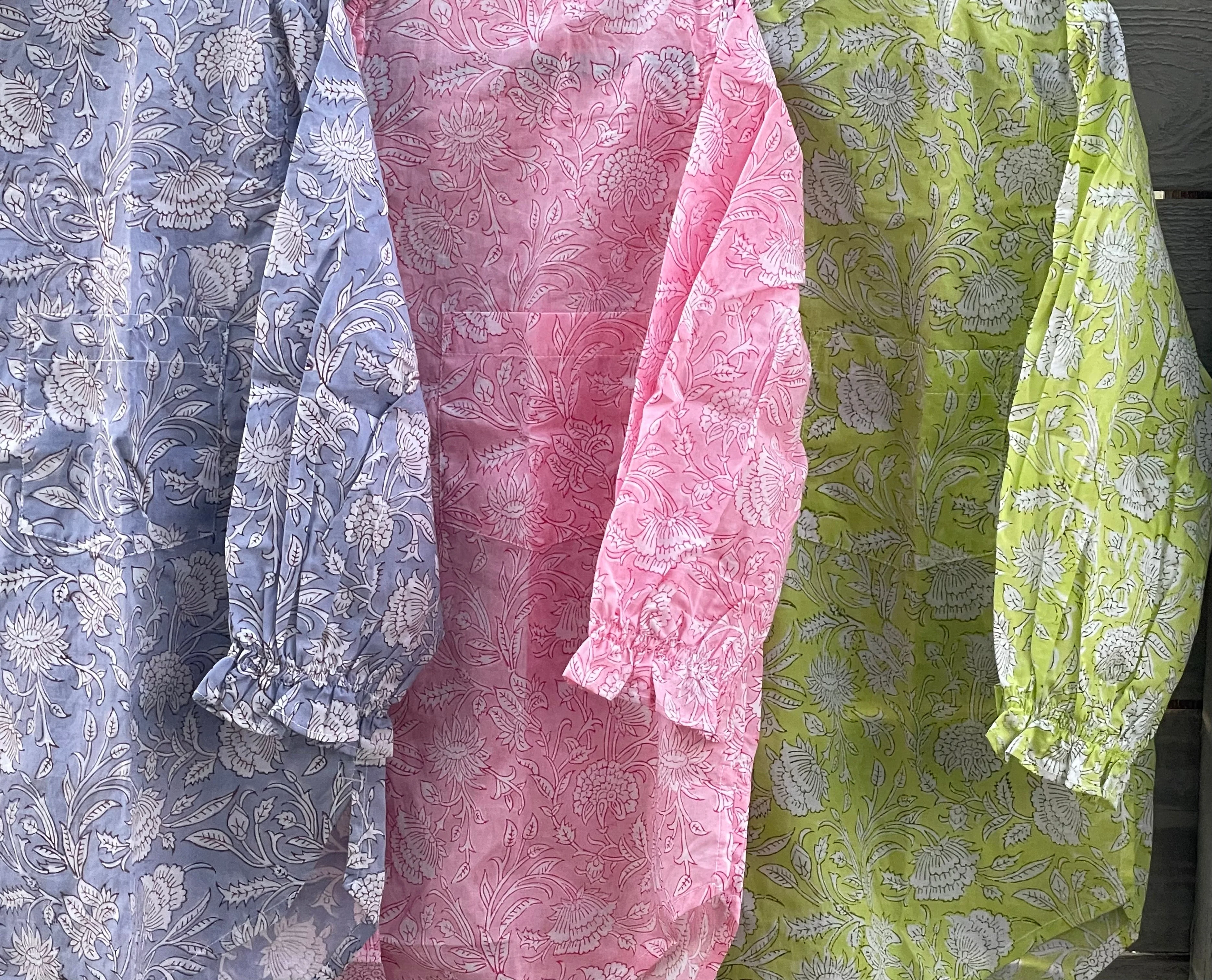 Good Girlfriend Shirt with Ruffle Trim Floral Escape Citron/Olive - Image 7