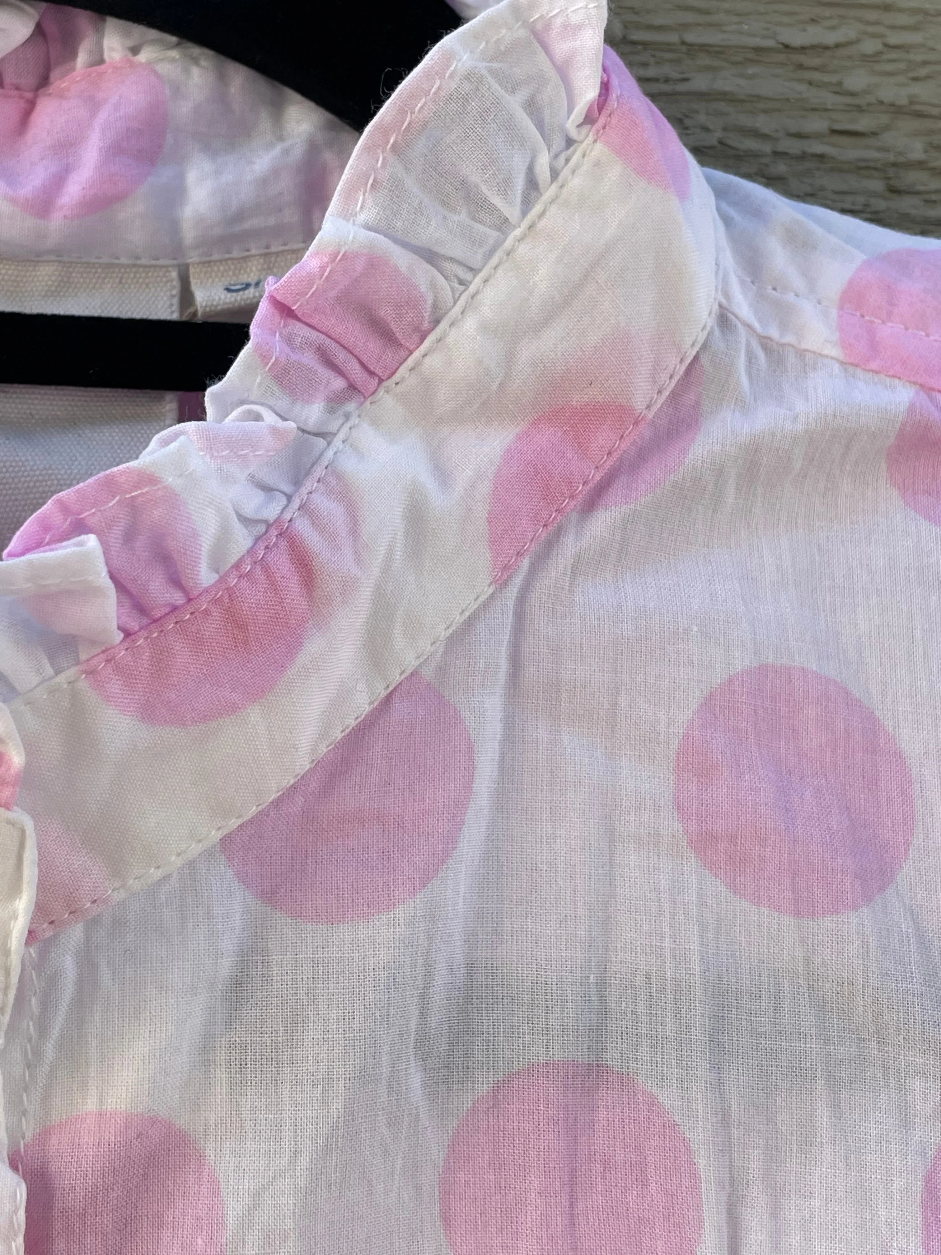 Good Girlfriend Shirt with Ruffle Trim - True Dot Tickled Pink - Image 6