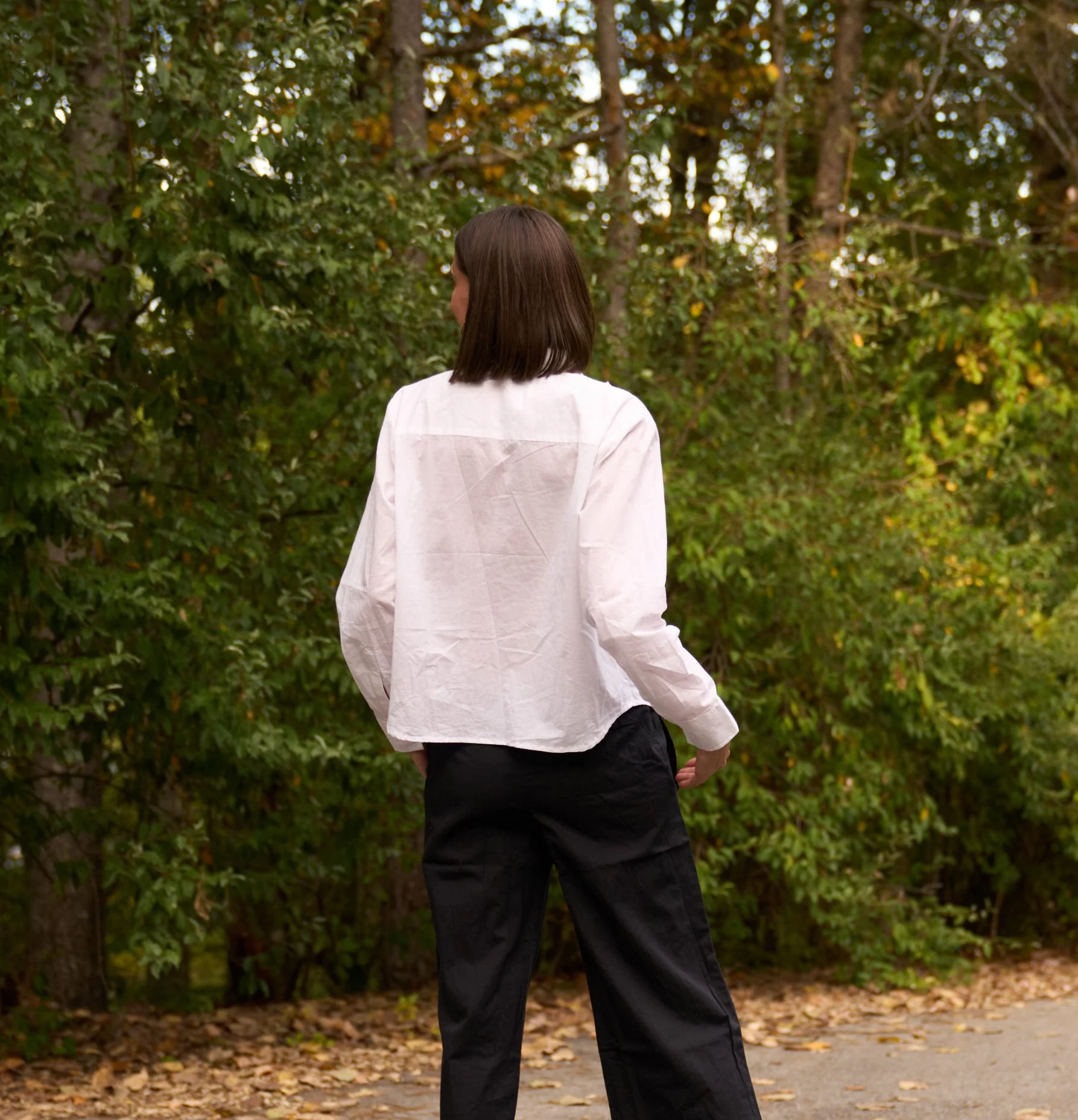 Good Girlfriend Shirt with Tux Trim White - Image 4