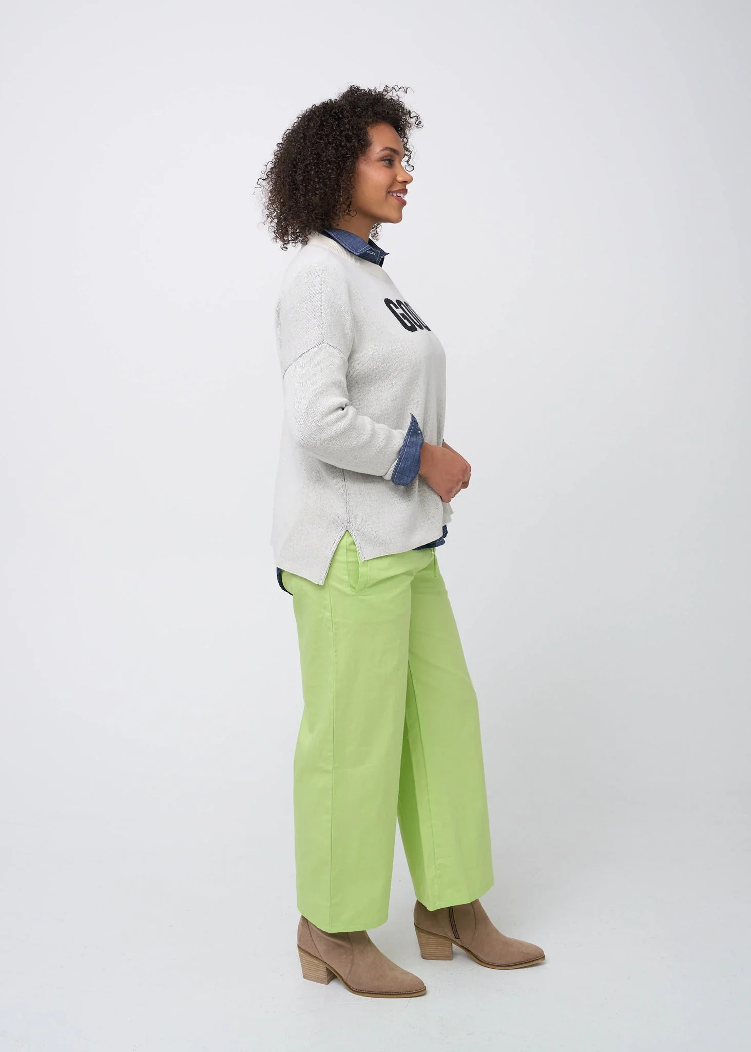 Good Relaxed Sweater - Ecru - Image 2