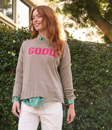 Good Relaxed Sweater - Taupe - Image 4