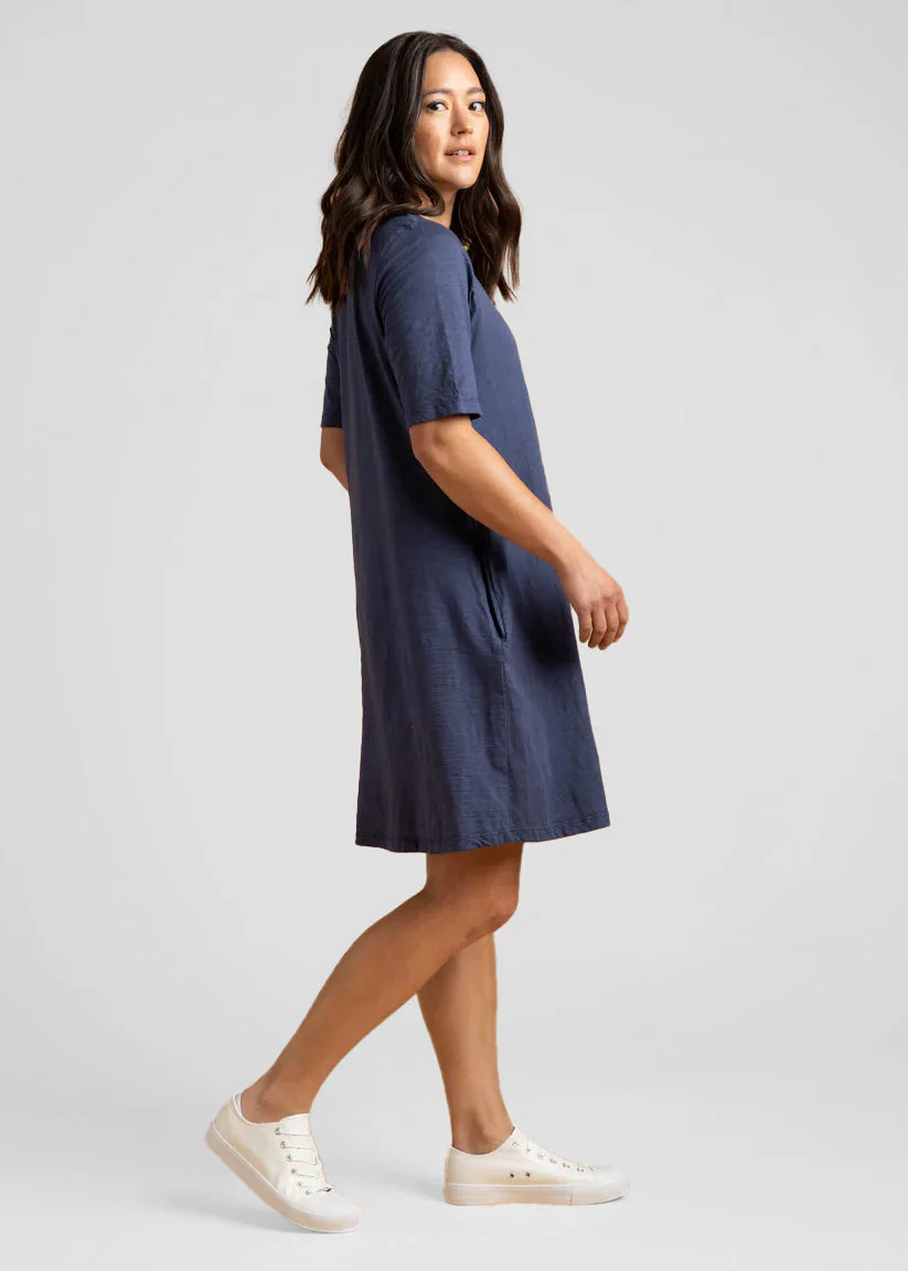 Good Tee Dress - Inky Blue - Image 2