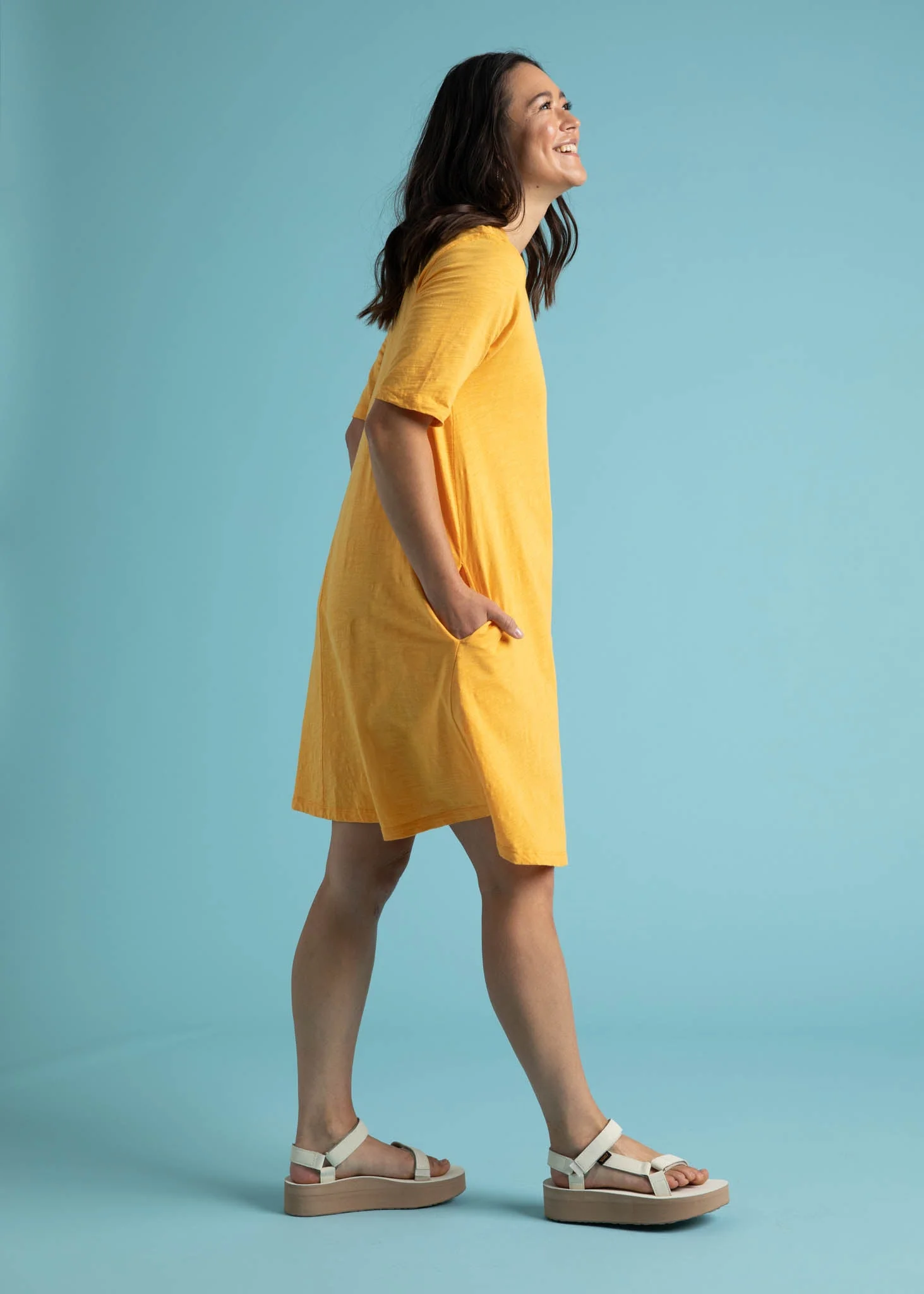 Good Tee Dress - Mango - Image 3