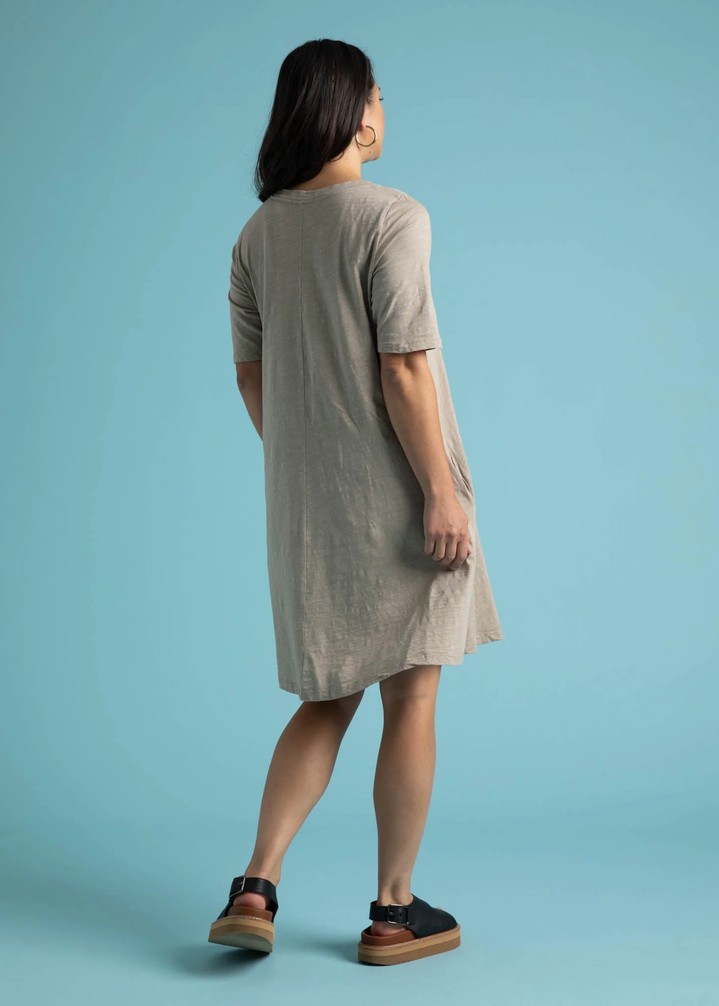Good Tee Dress - Pebble - Image 4