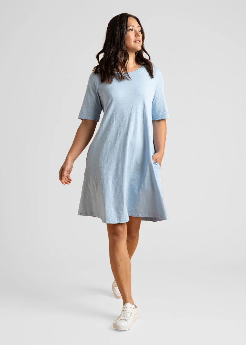 Good Tee Dress - Sky - Image 2