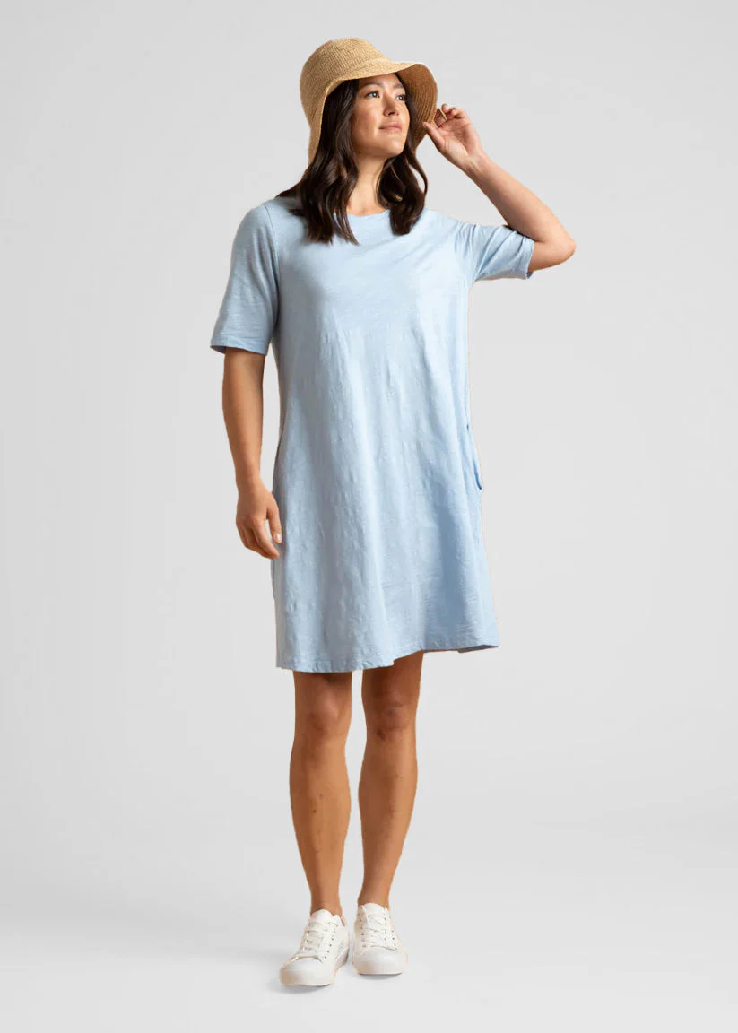 Good Tee Dress - Sky - Image 3