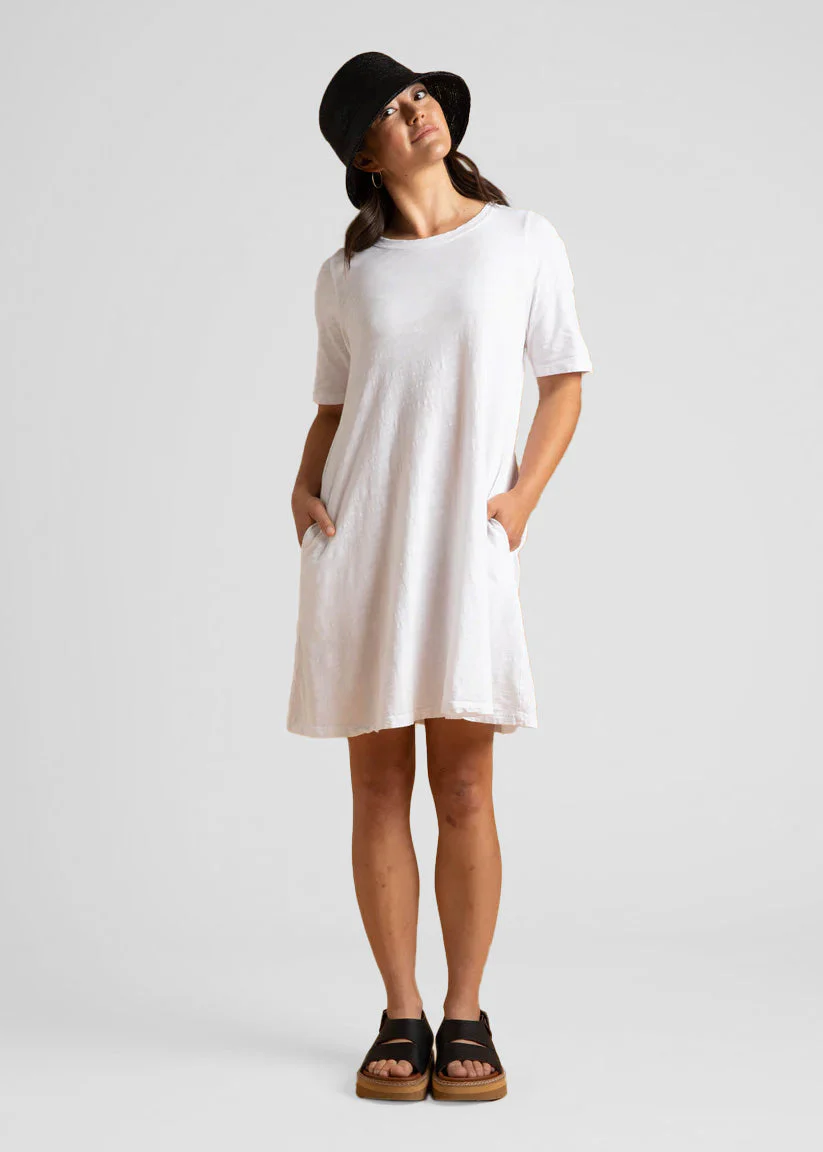 Good Tee Dress - White - Image 3
