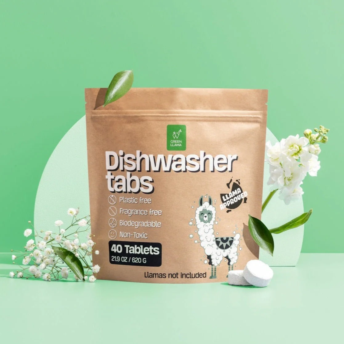 Green Llama - Laundry & Dish Tabs Bundle - Year's Supply - Image 5