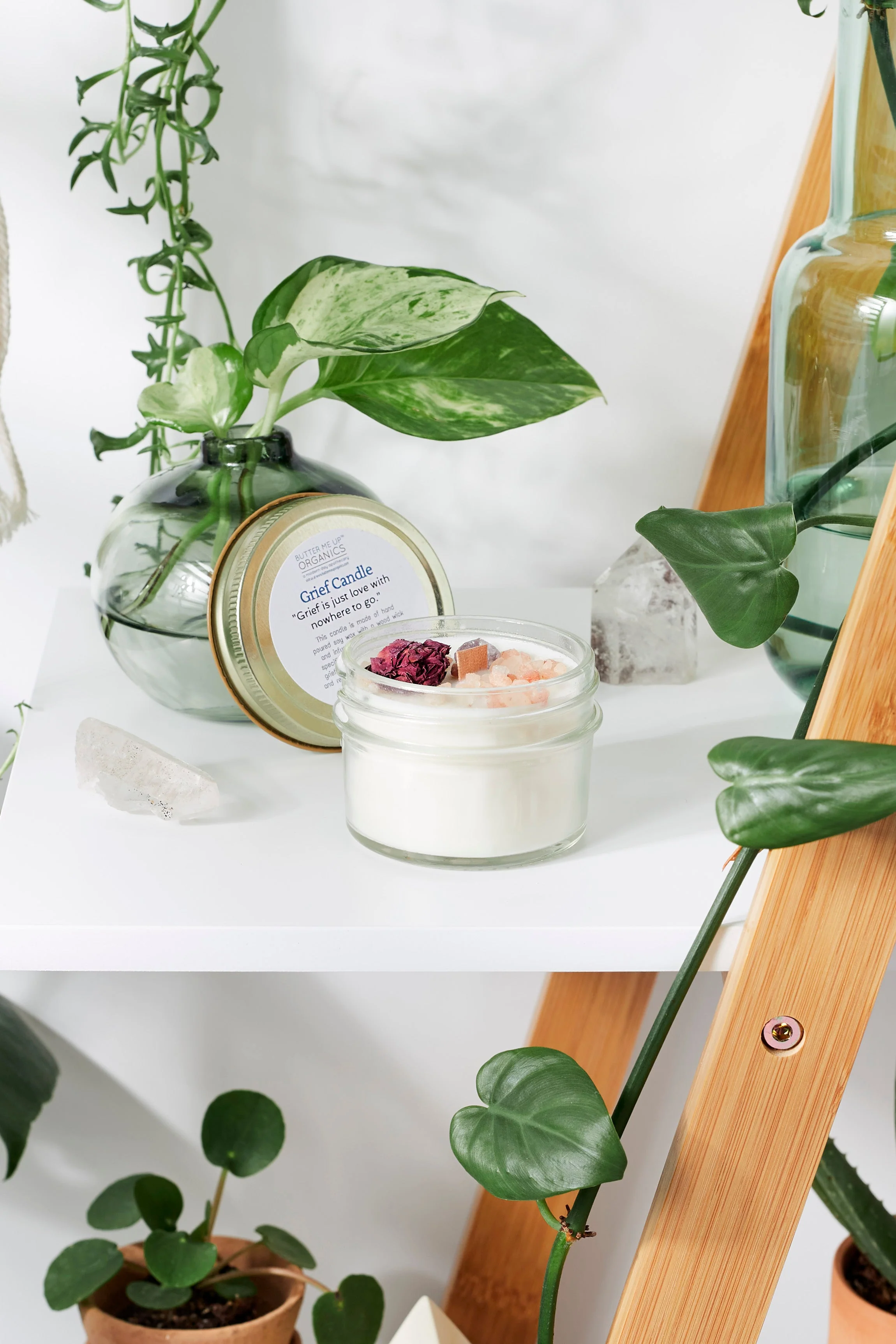 Grief Candle / Intention Candle / Essential Oil Candle / Soy Wax Candle / Candle for Grief - Image 5