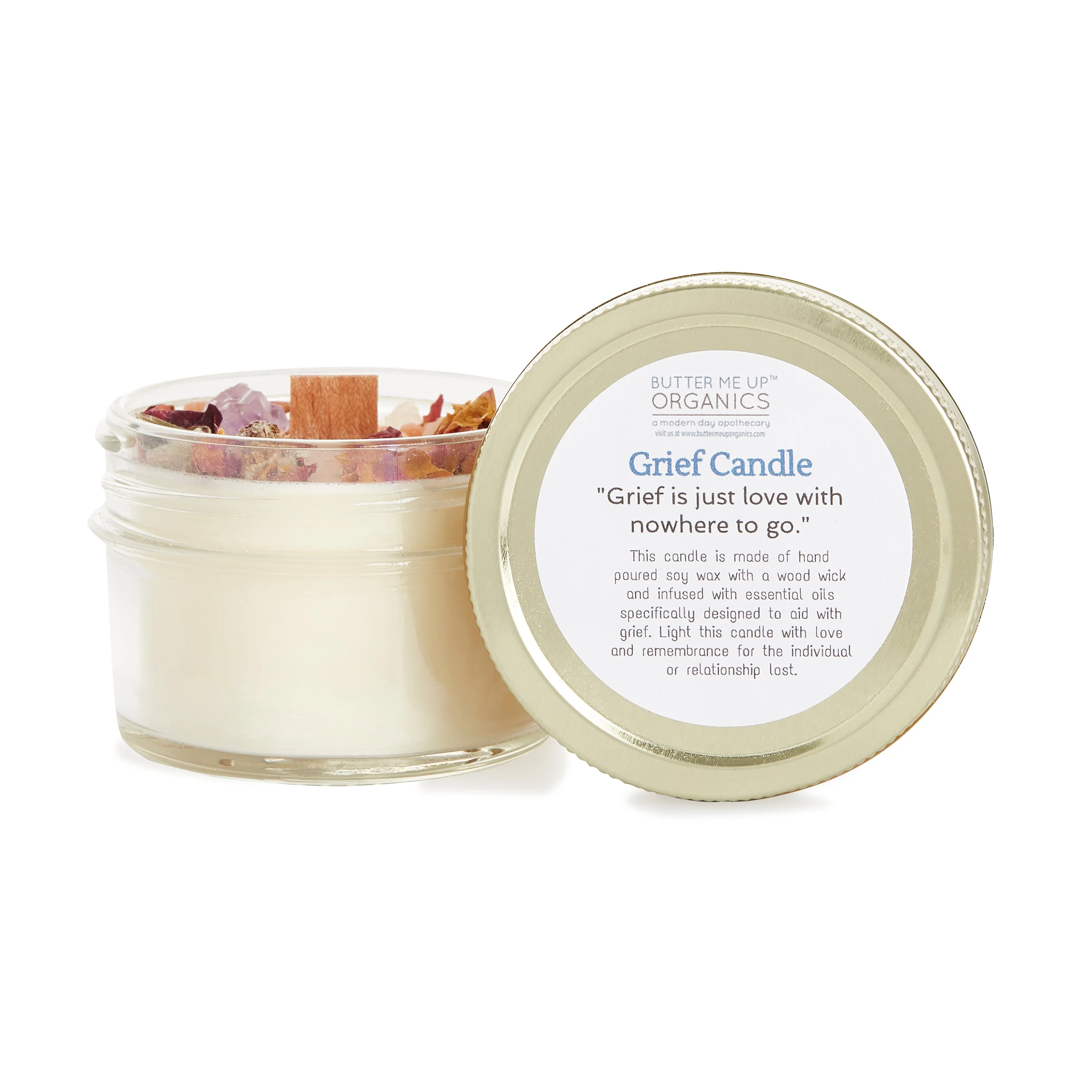 Grief Candle / Intention Candle / Essential Oil Candle / Soy Wax Candle / Candle for Grief - Image 9