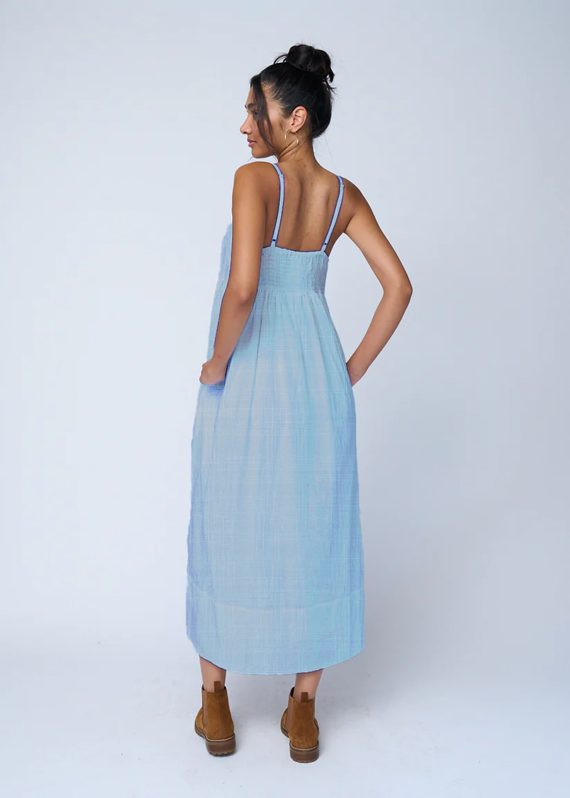 Hampton Dress - Light Wash Chambray - Image 3