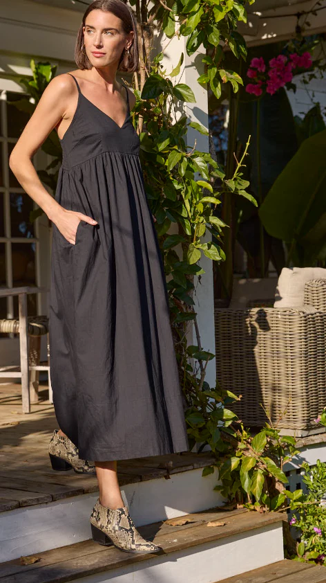 Hamptons Dress - Black - Image 3
