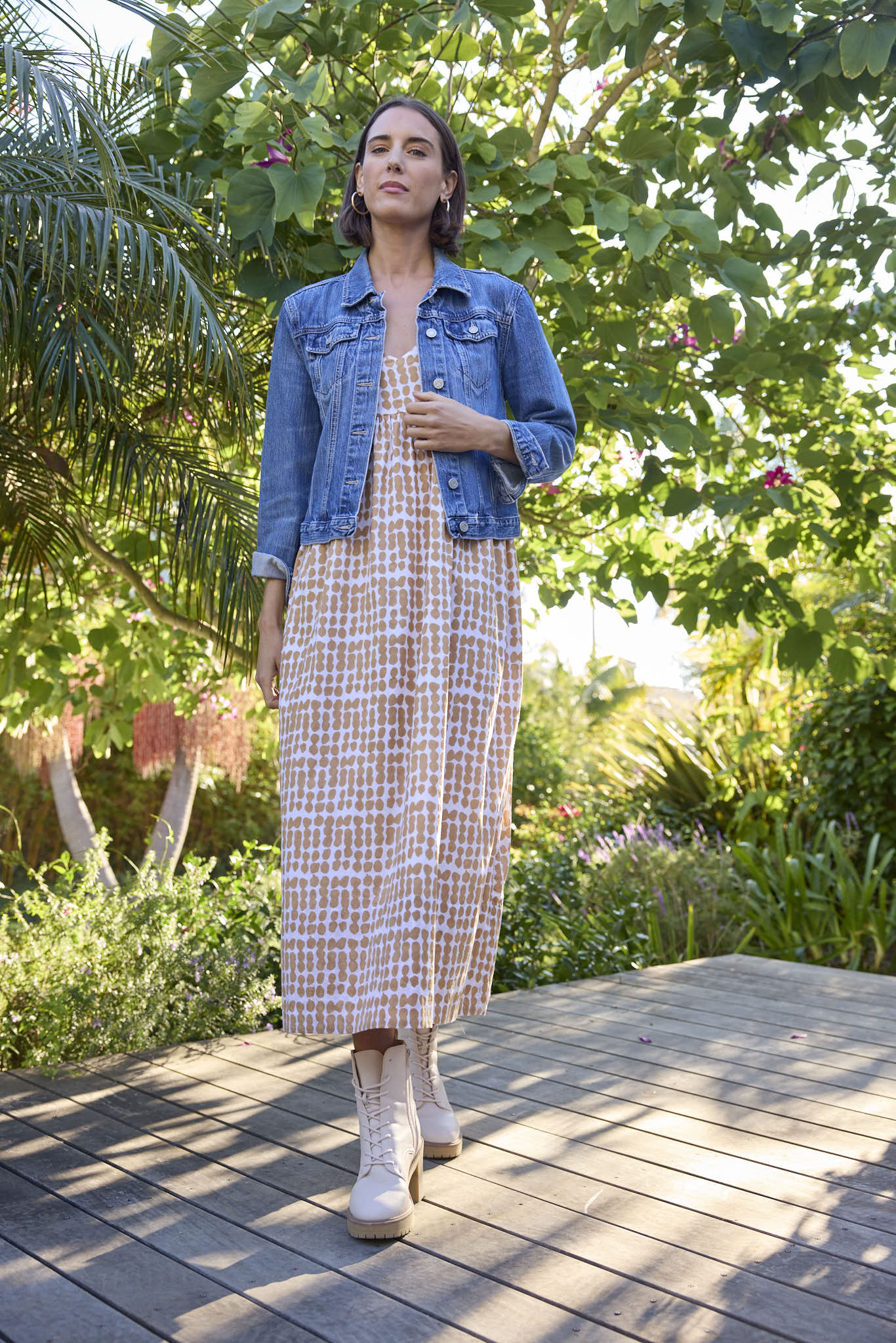 Hamptons Dress - Messy Dot Baked Clay - Image 11