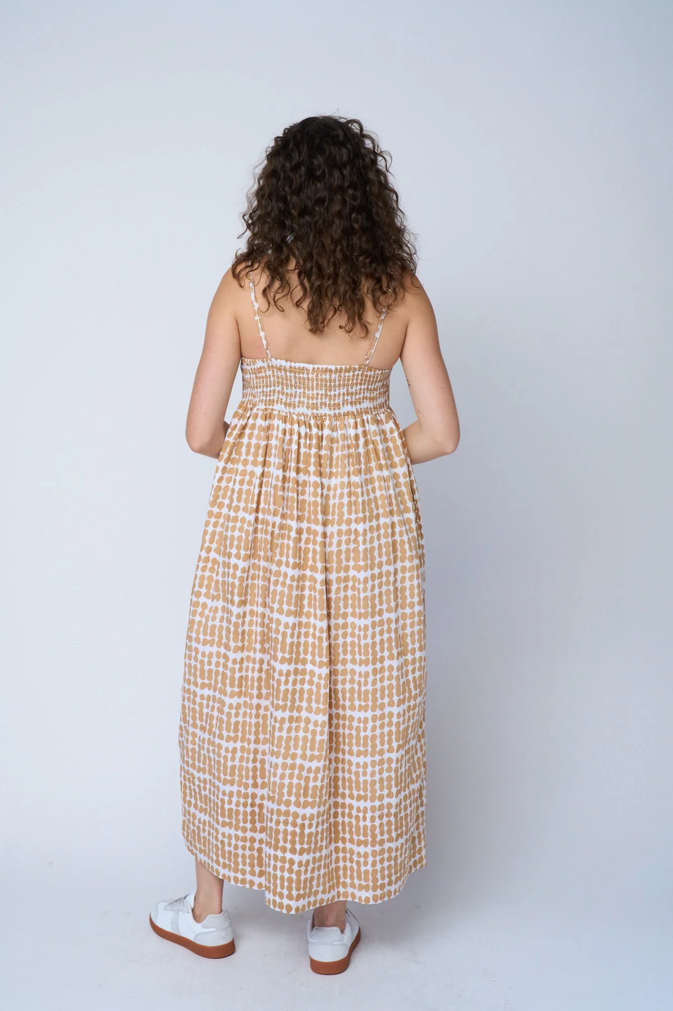 Hamptons Dress - Messy Dot Baked Clay - Image 17