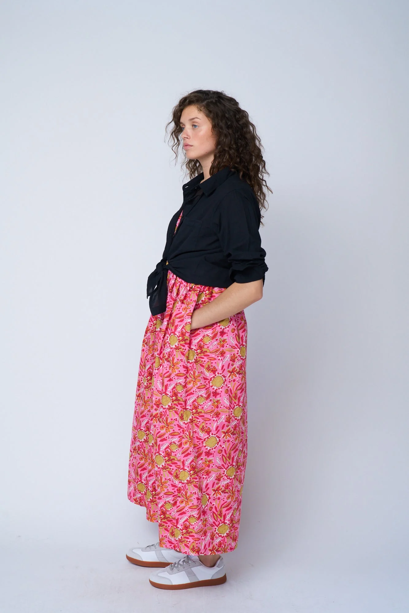 Hamptons Dress - Mira Floral Pink - Image 10