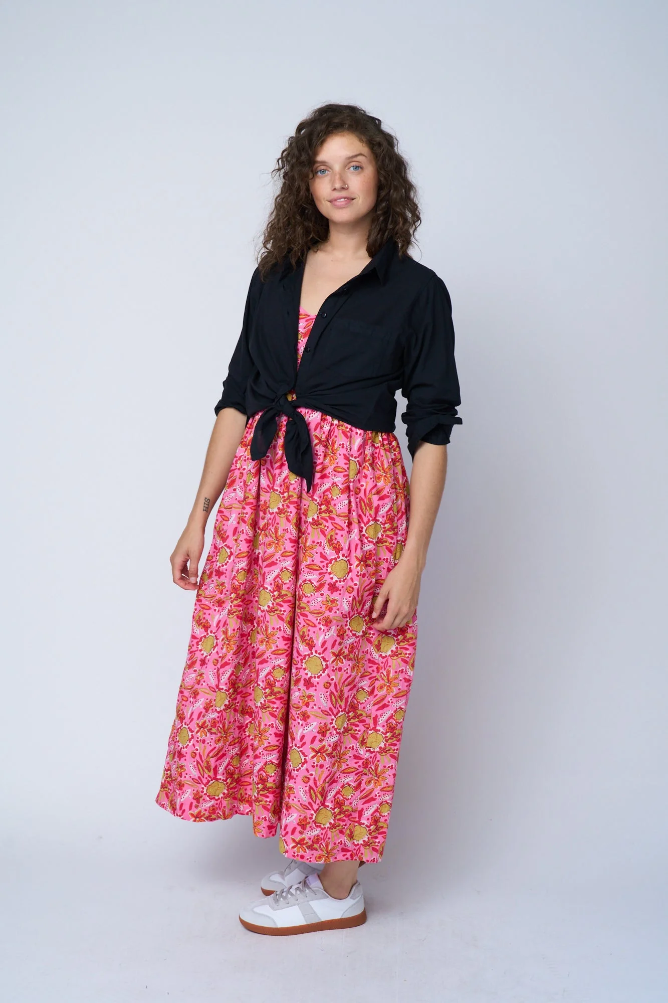 Hamptons Dress - Mira Floral Pink - Image 11