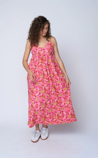Hamptons Dress - Mira Floral Pink - Image 2