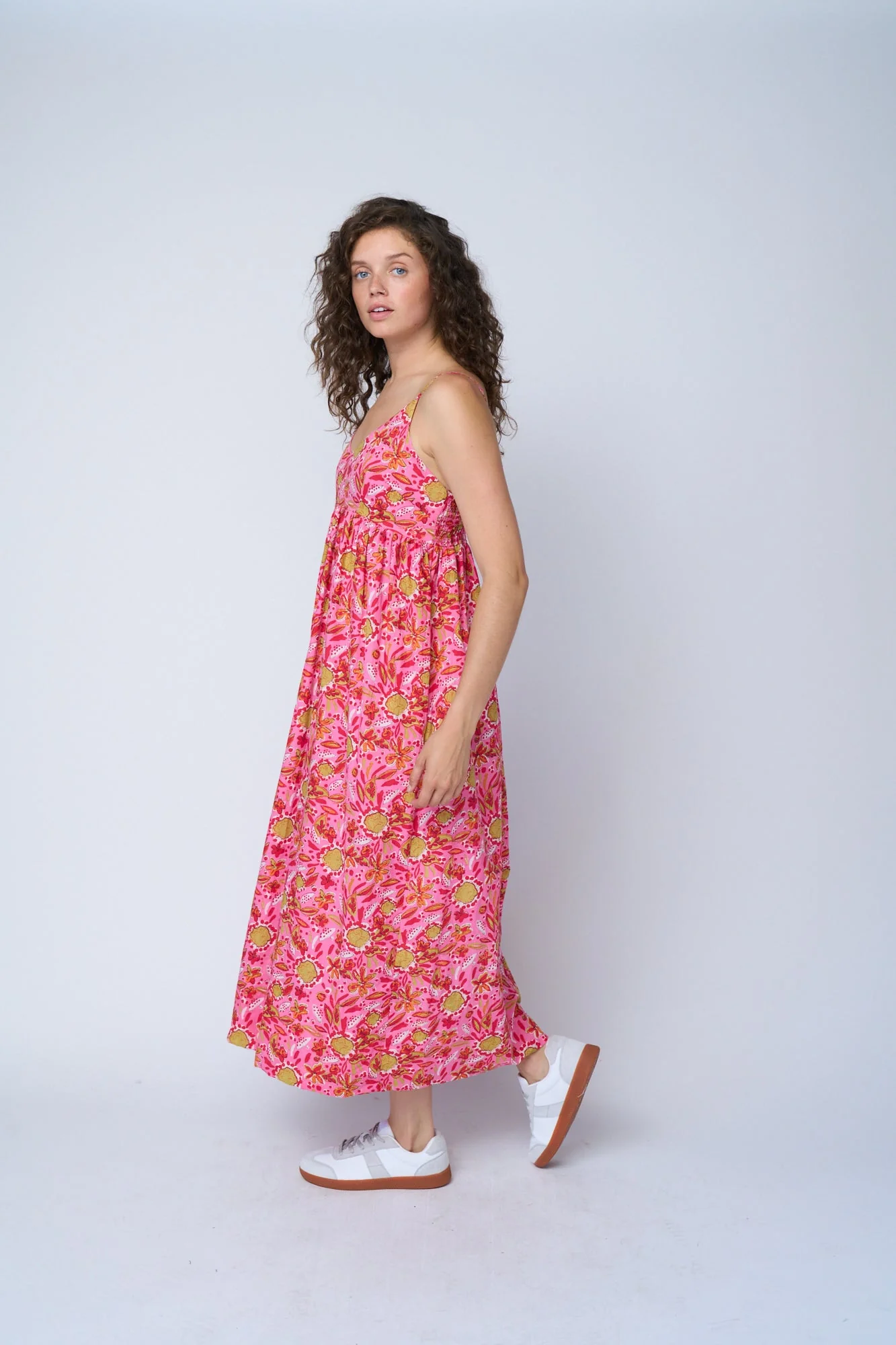 Hamptons Dress - Mira Floral Pink - Image 3