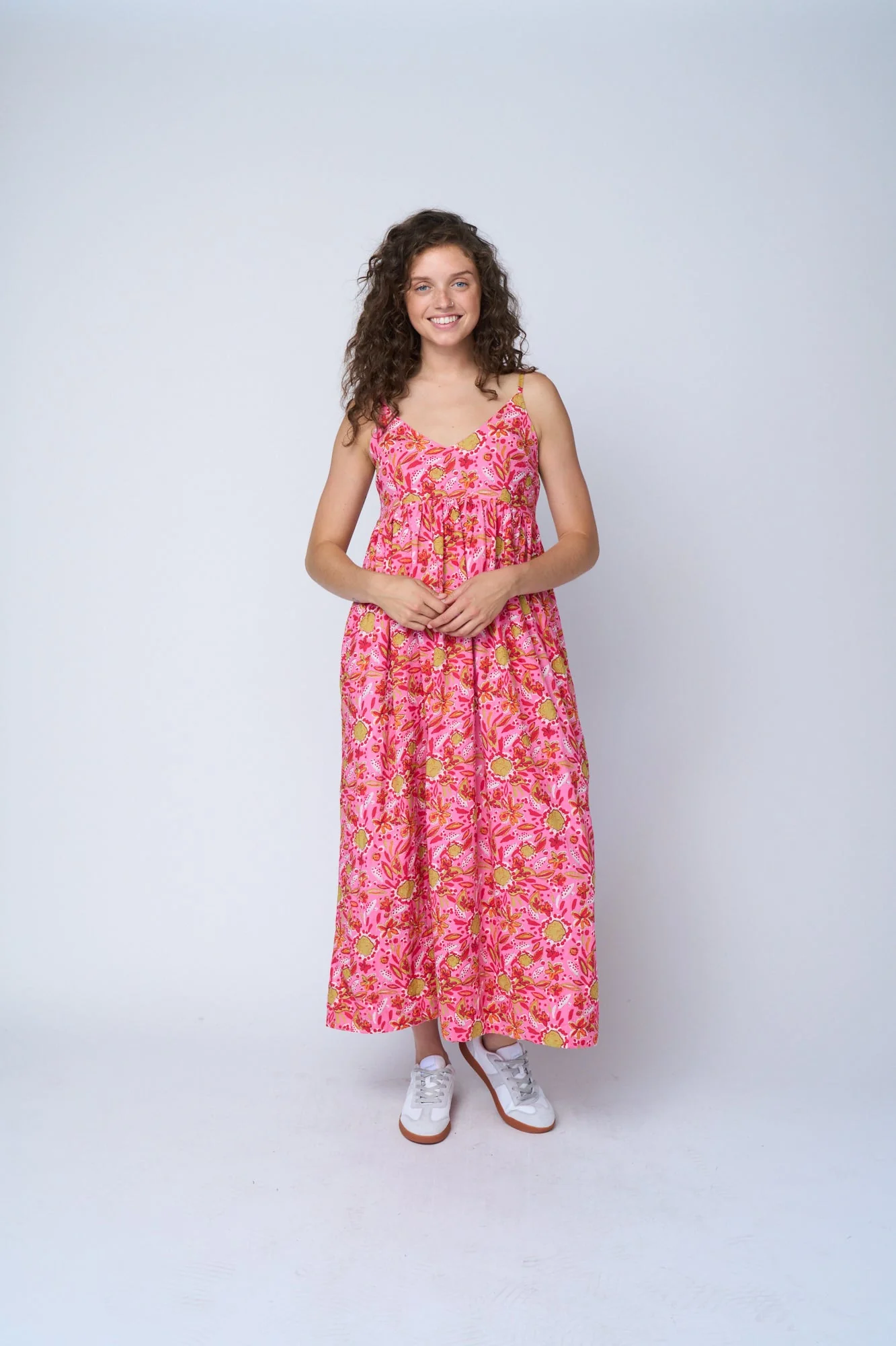 Hamptons Dress - Mira Floral Pink - Image 5