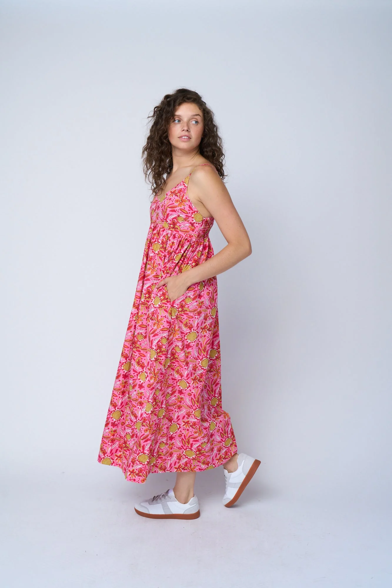 Hamptons Dress - Mira Floral Pink - Image 6