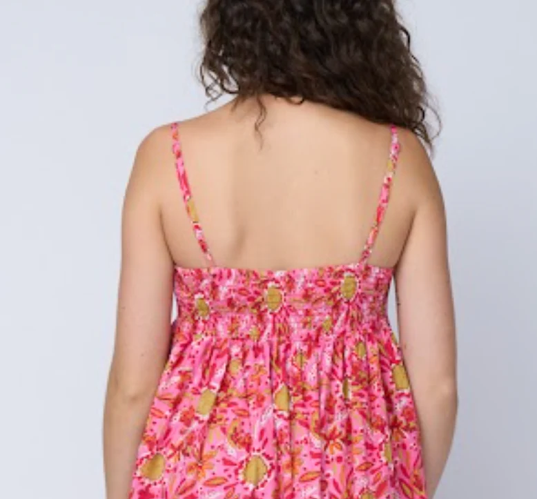 Hamptons Dress - Mira Floral Pink - Image 8