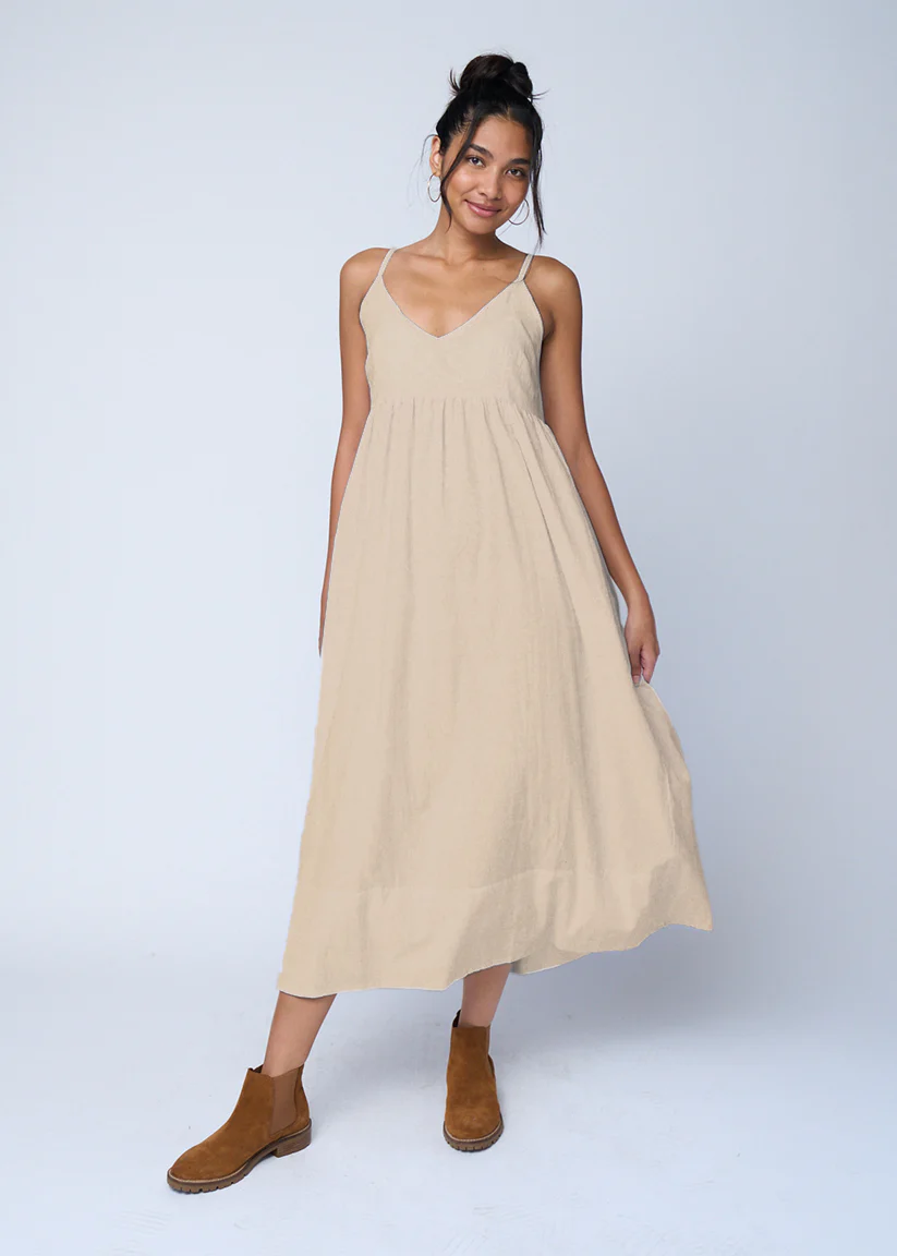 Hamptons Linen Dress - Flax - Image 2