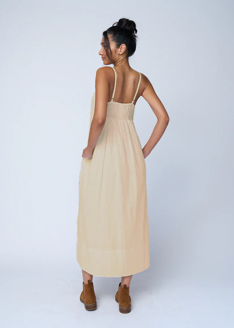 Hamptons Linen Dress - Flax - Image 3