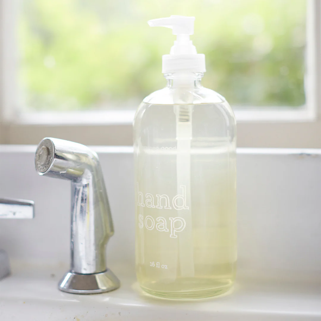 Hand Soap Empty Glass Bottle, 16oz - Image 3