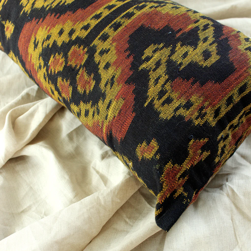 Handwoven Decorative Lumbar Pillow "Java Tribe" - Image 3