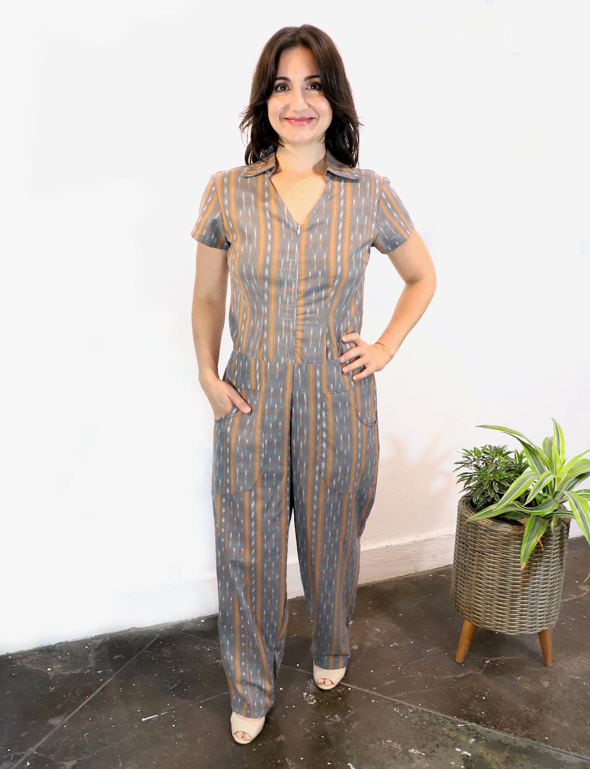 Harvest Striped Jumpsuit - Image 2