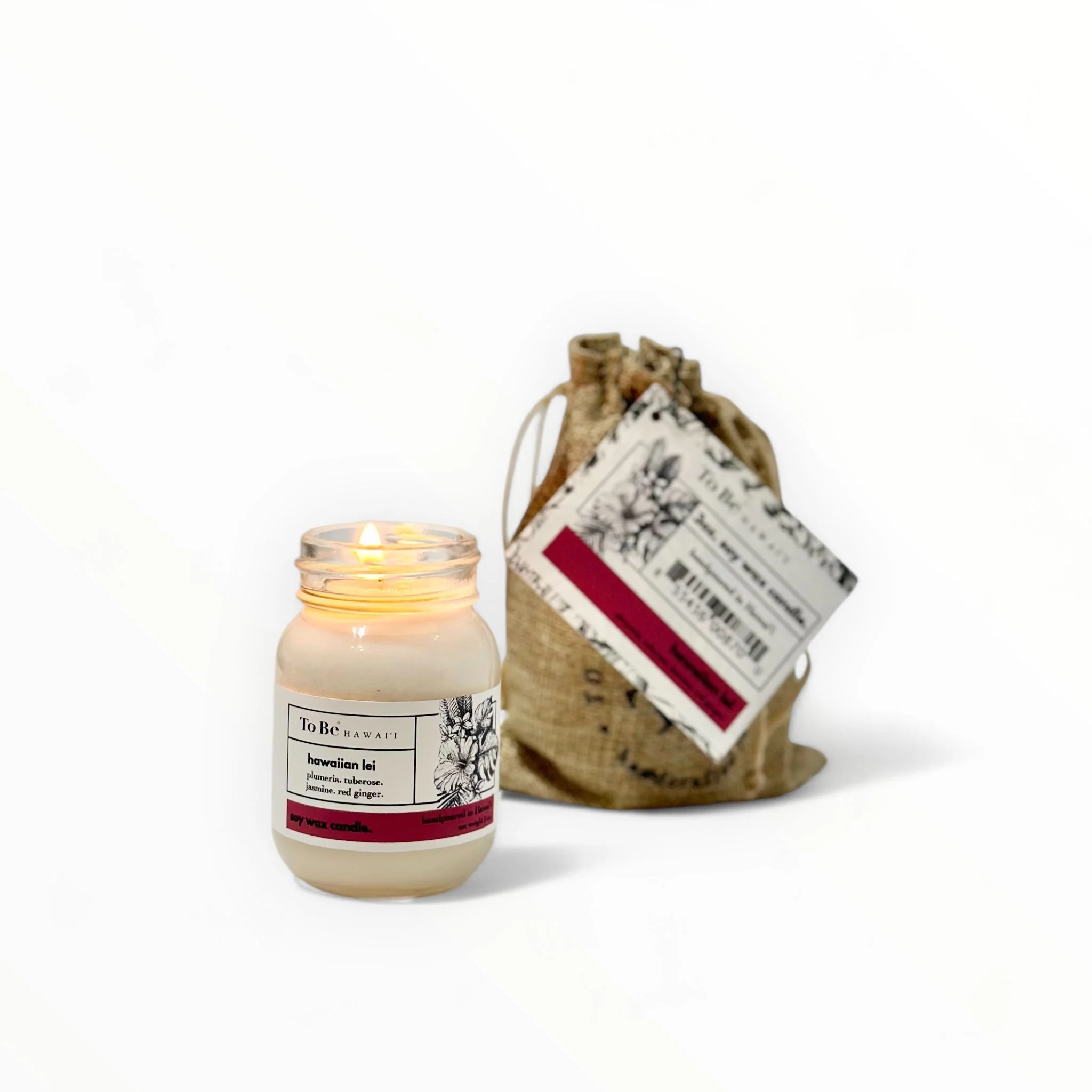Hawaiian Lei Soy Wax Candle - Image 2
