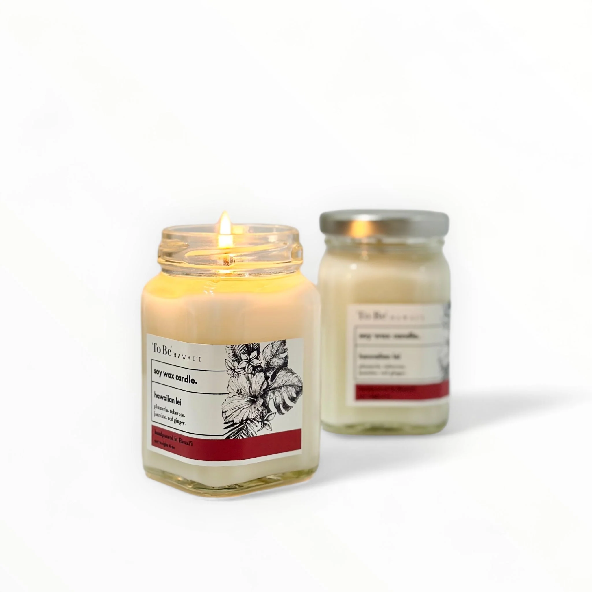 Hawaiian Lei Soy Wax Candle - Image 3